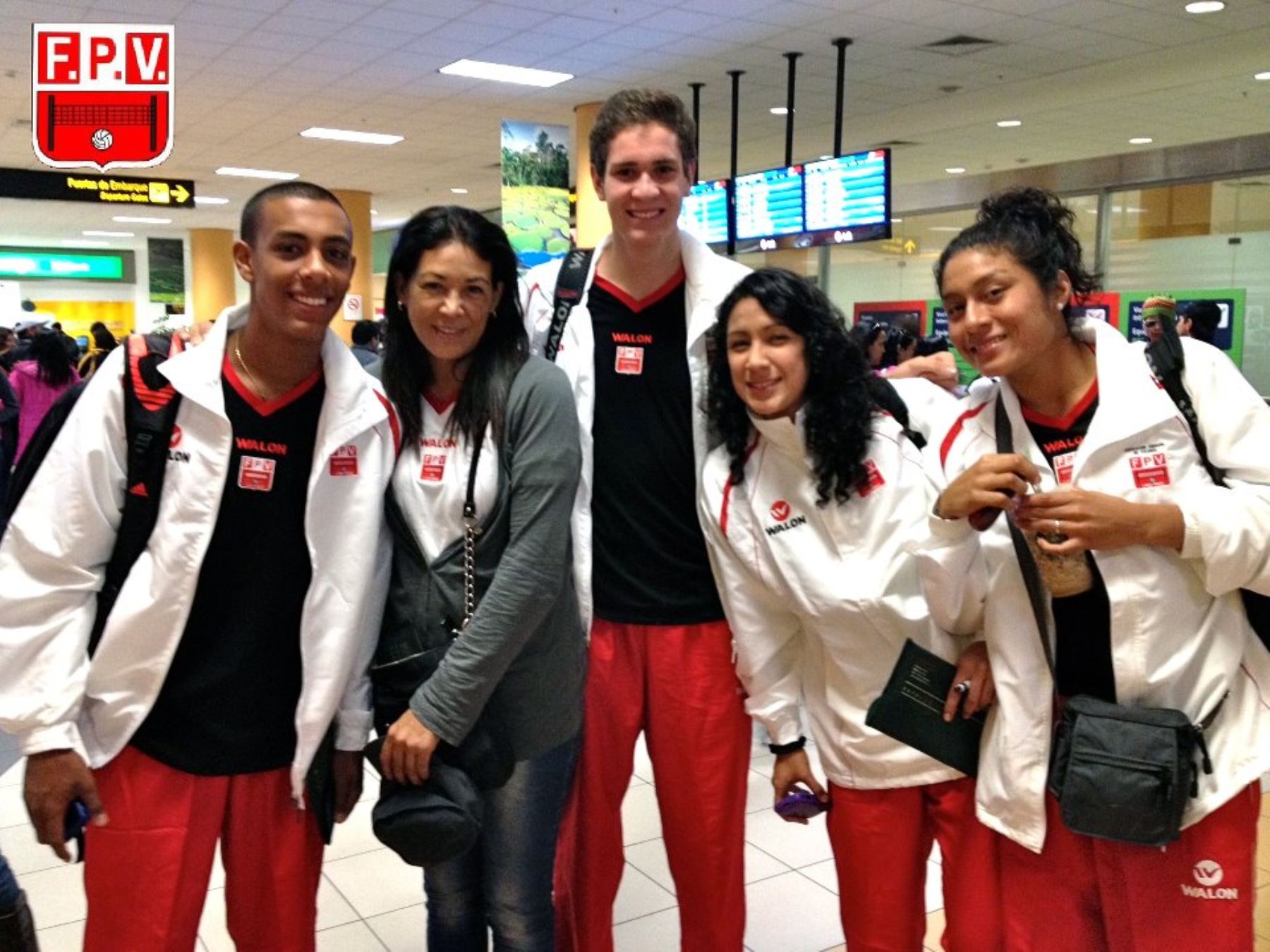 Peruvian U-19 beach volleyball team. Photo: Peruvian Volleyball Federation (FPV).