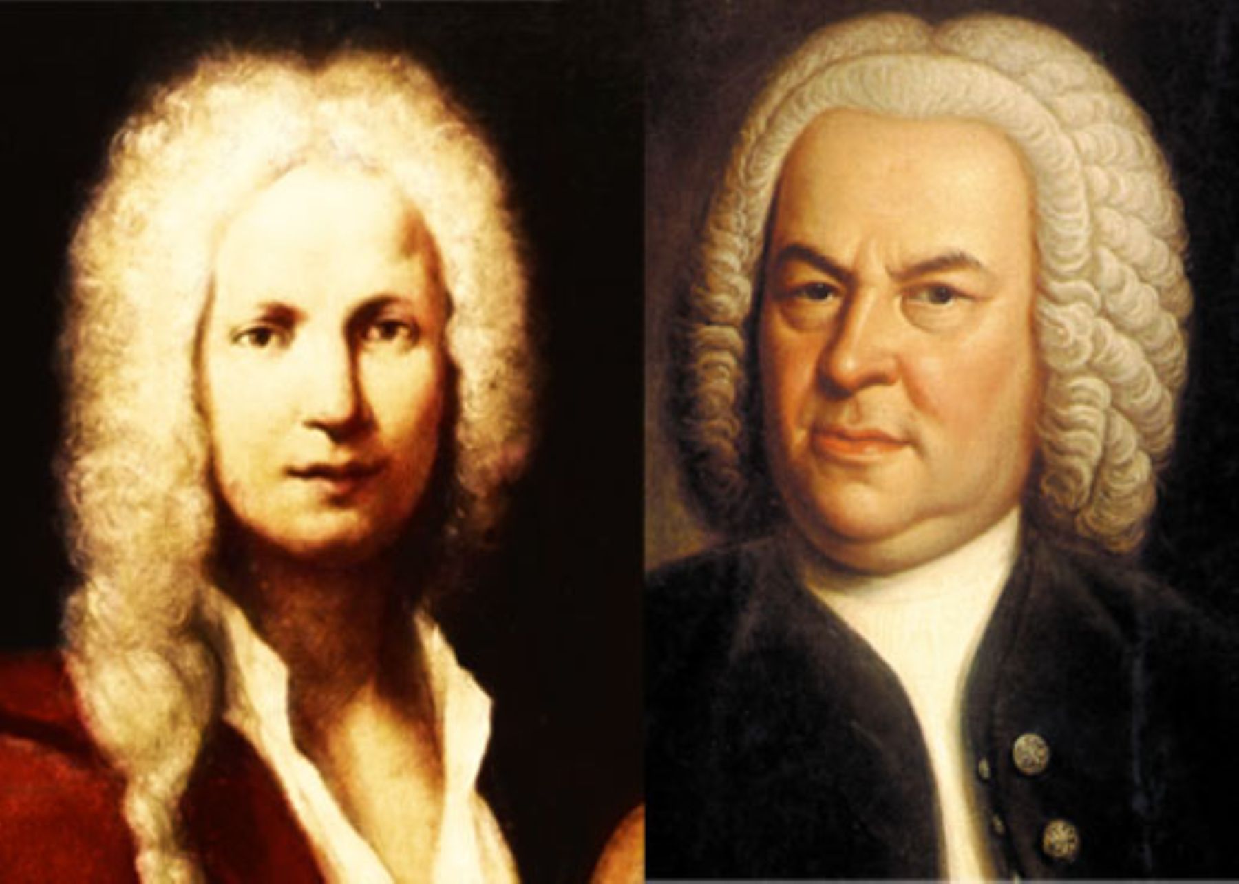 Compositores Antonio Vivaldi y Johann Sebastian Bach. INTERNET/Medios