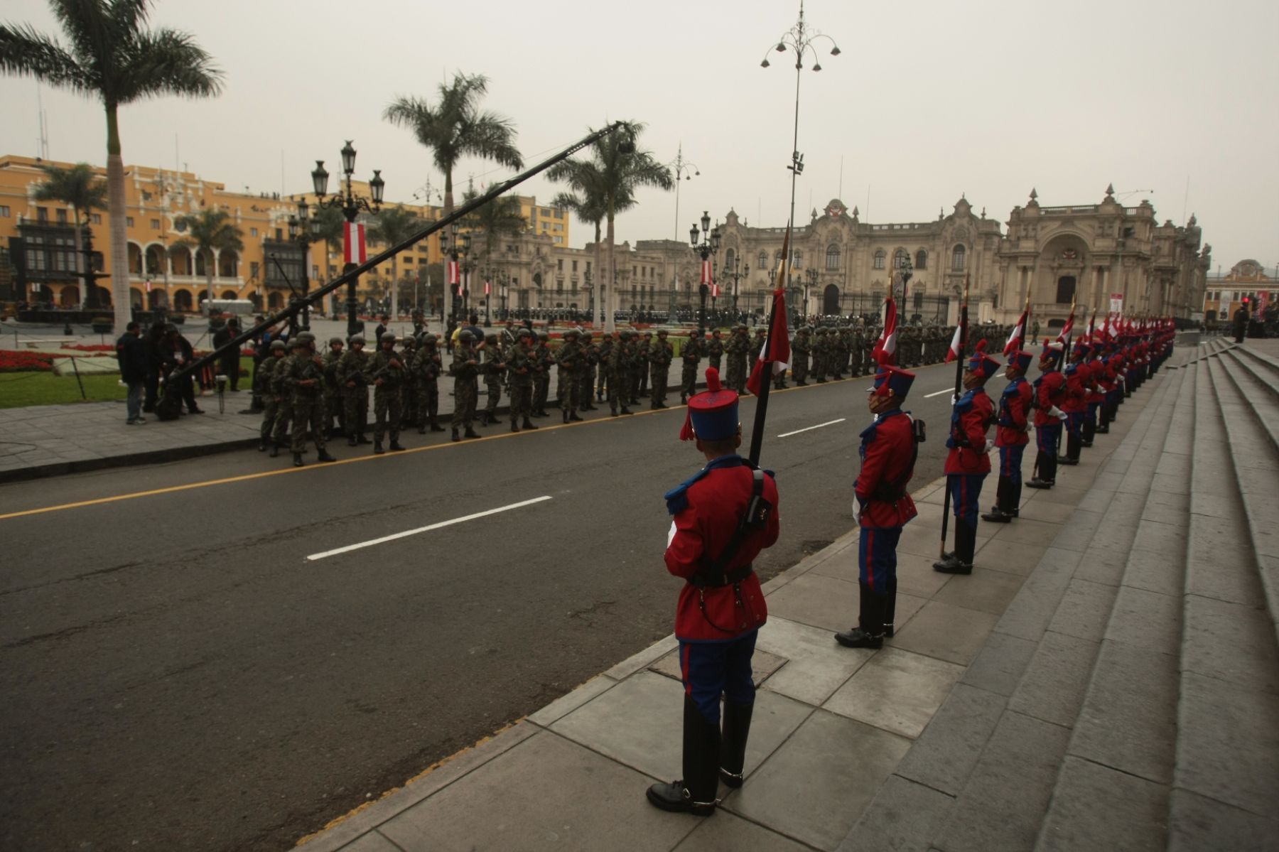 Frontis de Palacio de Gobierno.
Foto: ANDINA/Juan Carlos Guzmán Negrini.