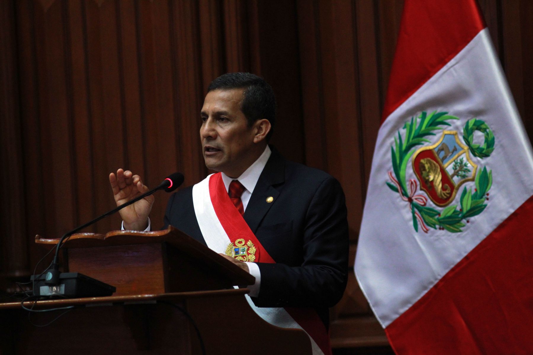 Presidente Ollanta Humala informa ante el Congreso sobre su primer año de gobierno.
Foto: ANDINA/Presidencia