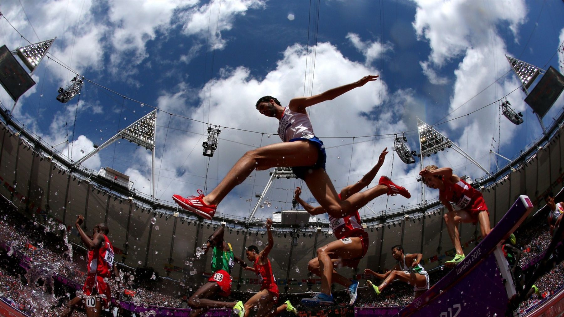 Prueba de 3,000 metros con obstáculos en los Juegos Olímpicos de Londres 2012. Foto: London2012.com