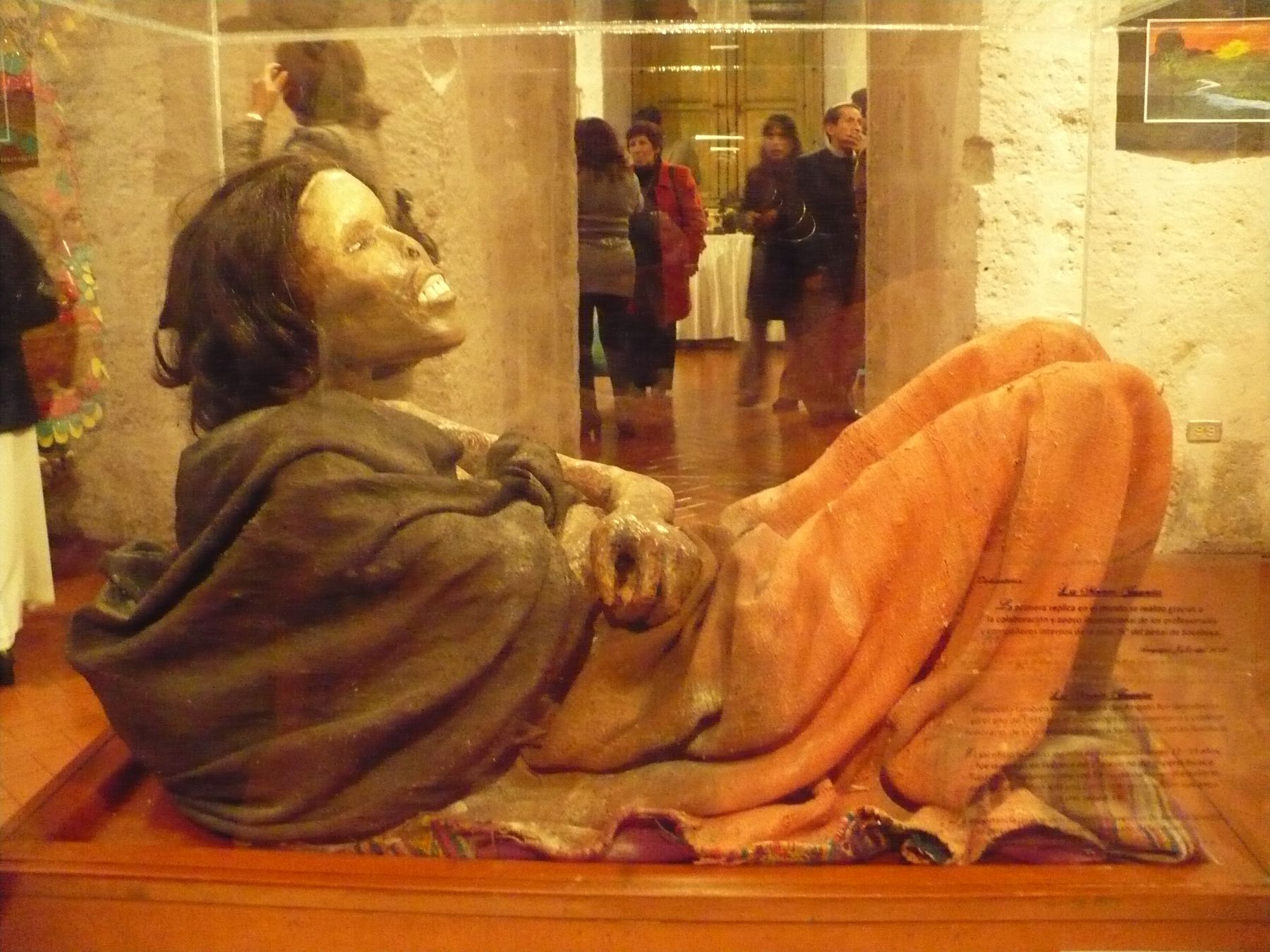 El Ministerio de Cultura declaró Patrimonio Cultural de la Nación a la Momia Juanita que se exhibe en el museo Santuarios Andinos de Arequipa. ANDINA/archivo