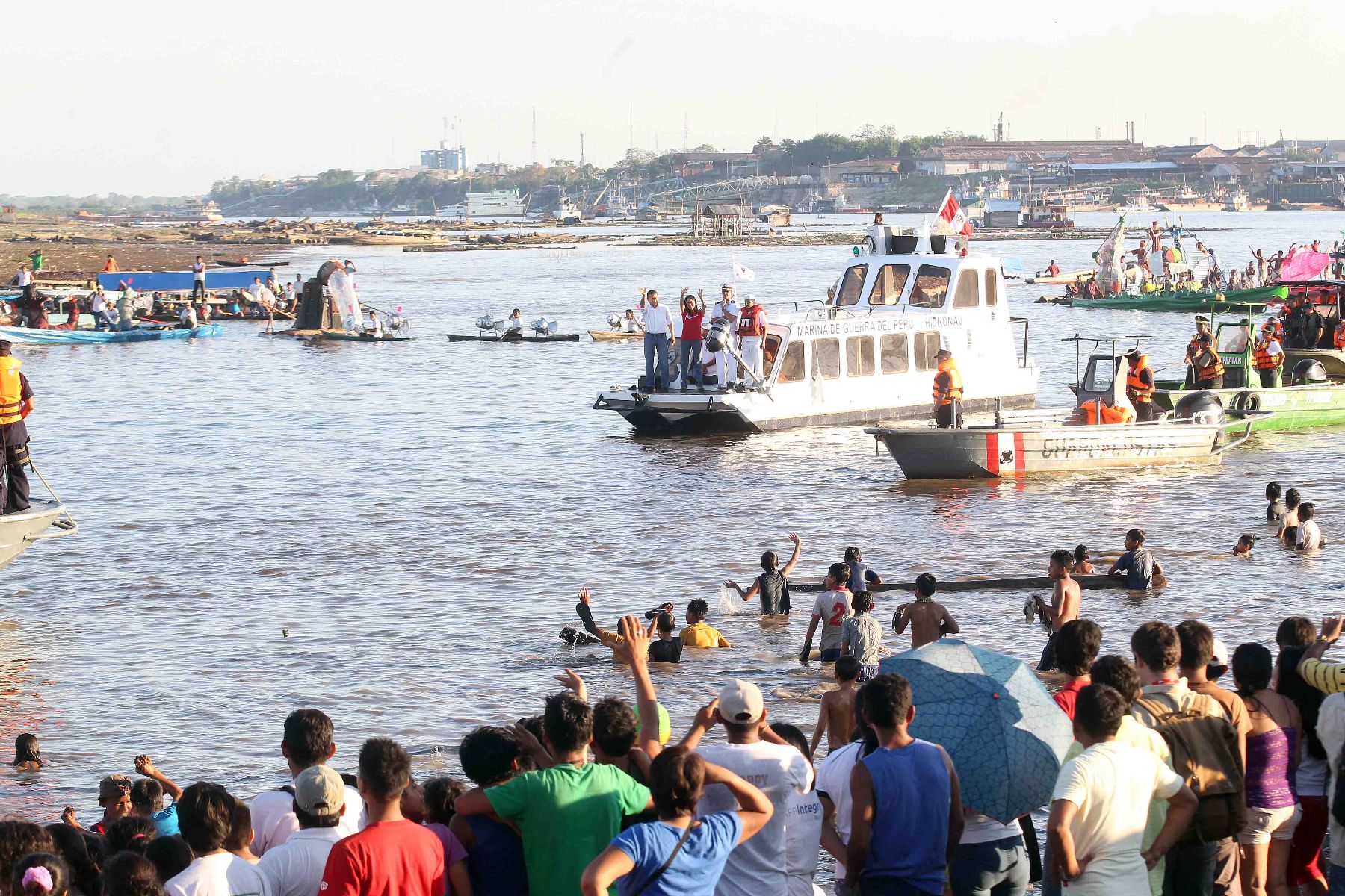 Presidente Ollanta Humala  participa en la ceremonia de reconocimiento a la Amazonía como “Maravilla Natural del Mundo”Foto: ANDINA/Prensa Presidencia