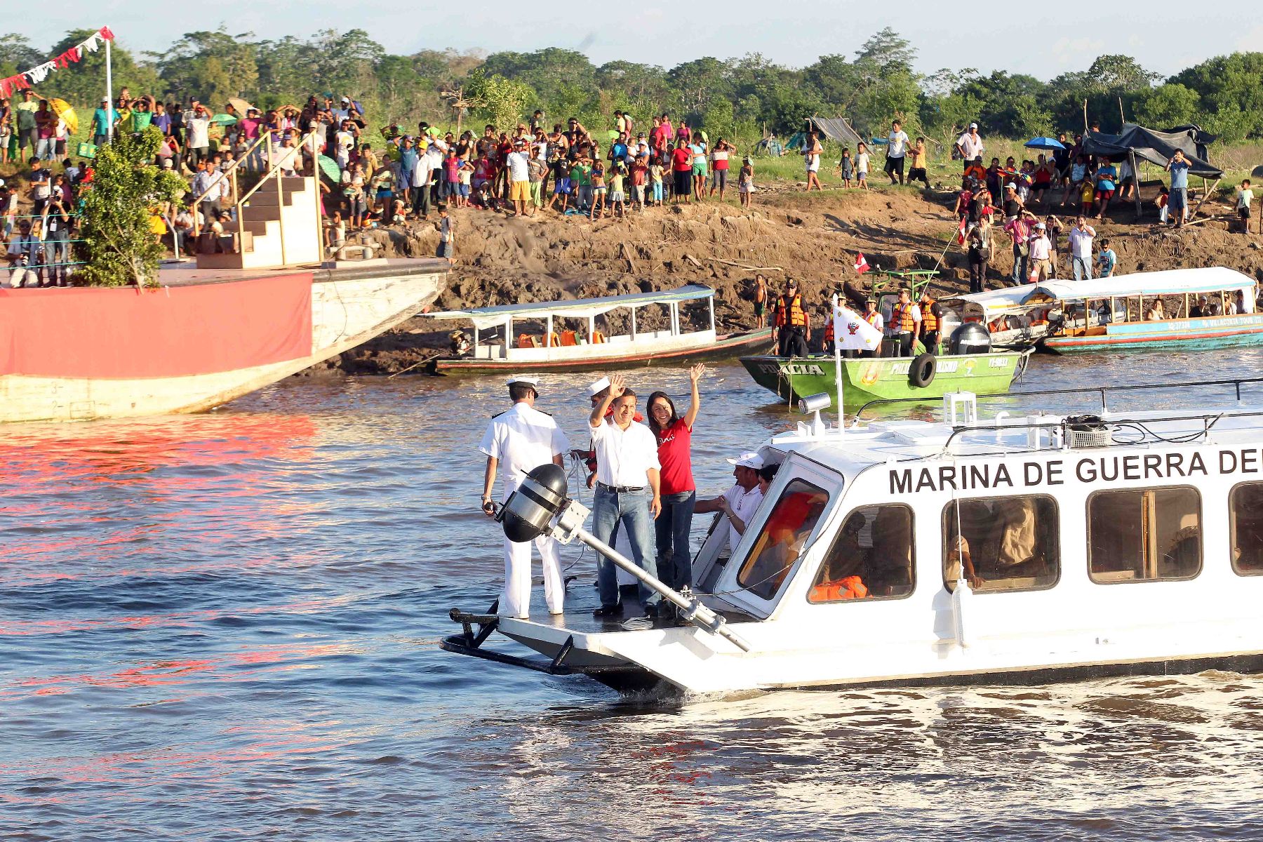 Presidente Ollanta Humala  participa en la ceremonia de reconocimiento a la Amazonía como “Maravilla Natural del Mundo”Foto: ANDINA/Prensa Presidencia