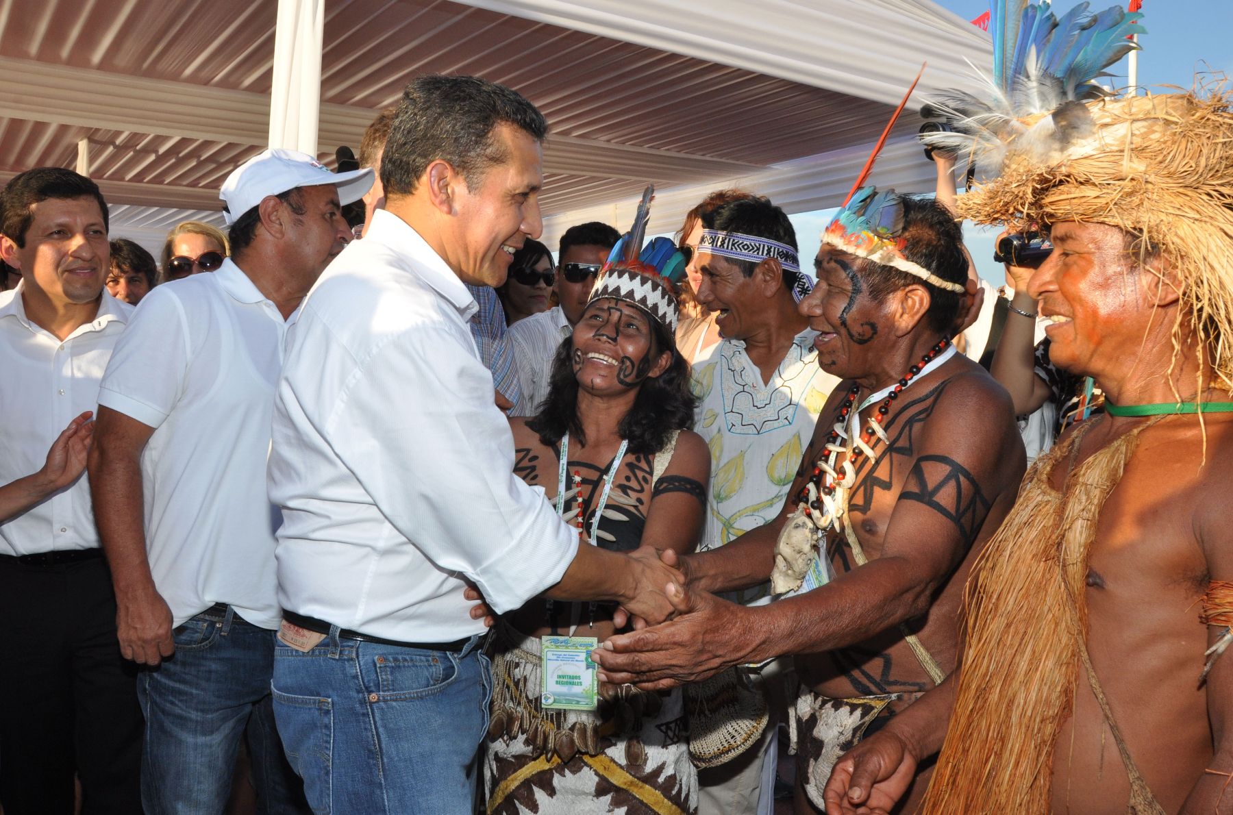 Presidente Ollanta Humala  participa en la ceremonia de reconocimiento a la Amazonía como “Maravilla Natural del Mundo”Foto: ANDINA/Prensa Presidencia
