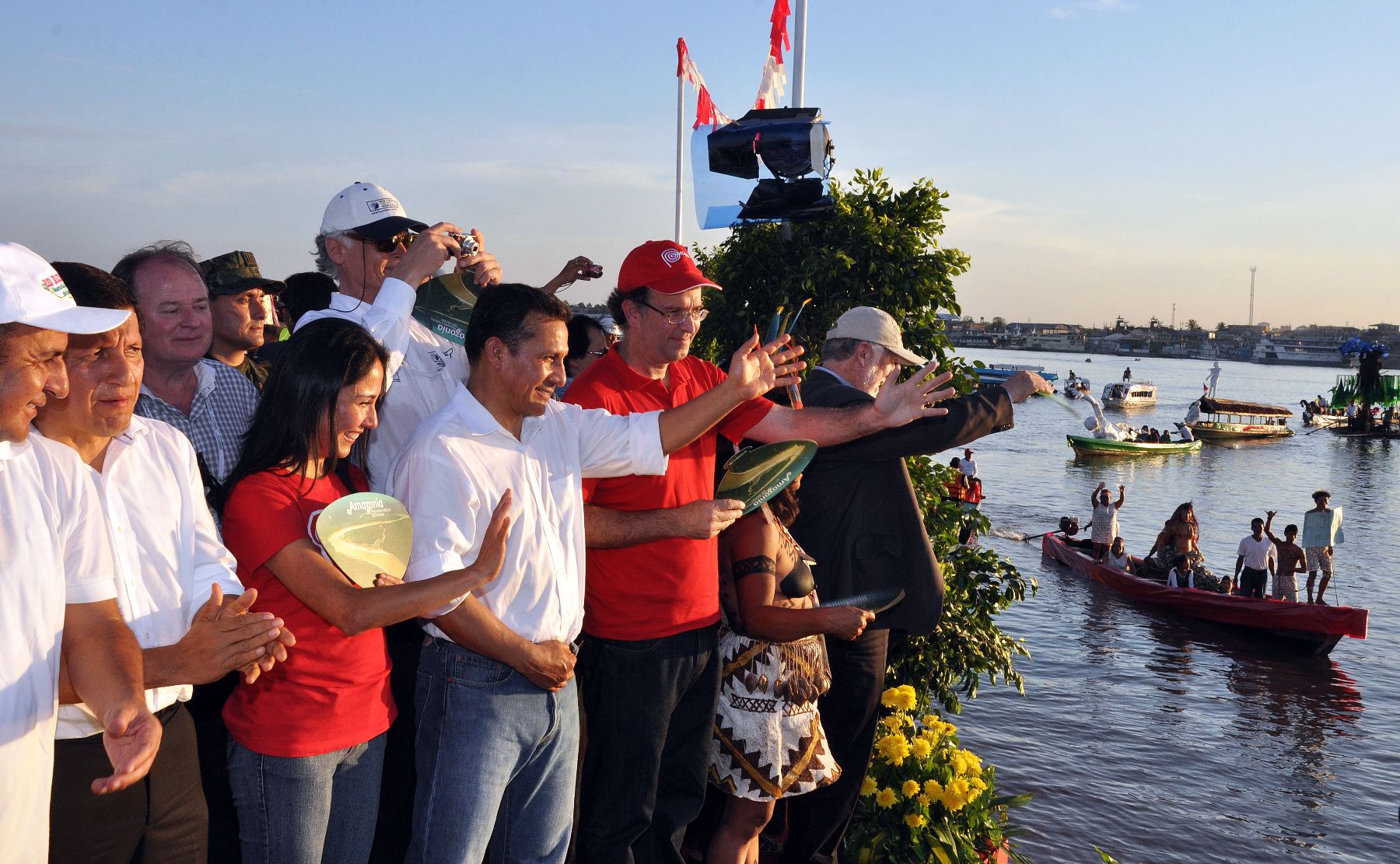 Presidente Ollanta Humala  participa en la ceremonia de reconocimiento a la Amazonía como “Maravilla Natural del Mundo”Foto: ANDINA/Prensa Presidencia