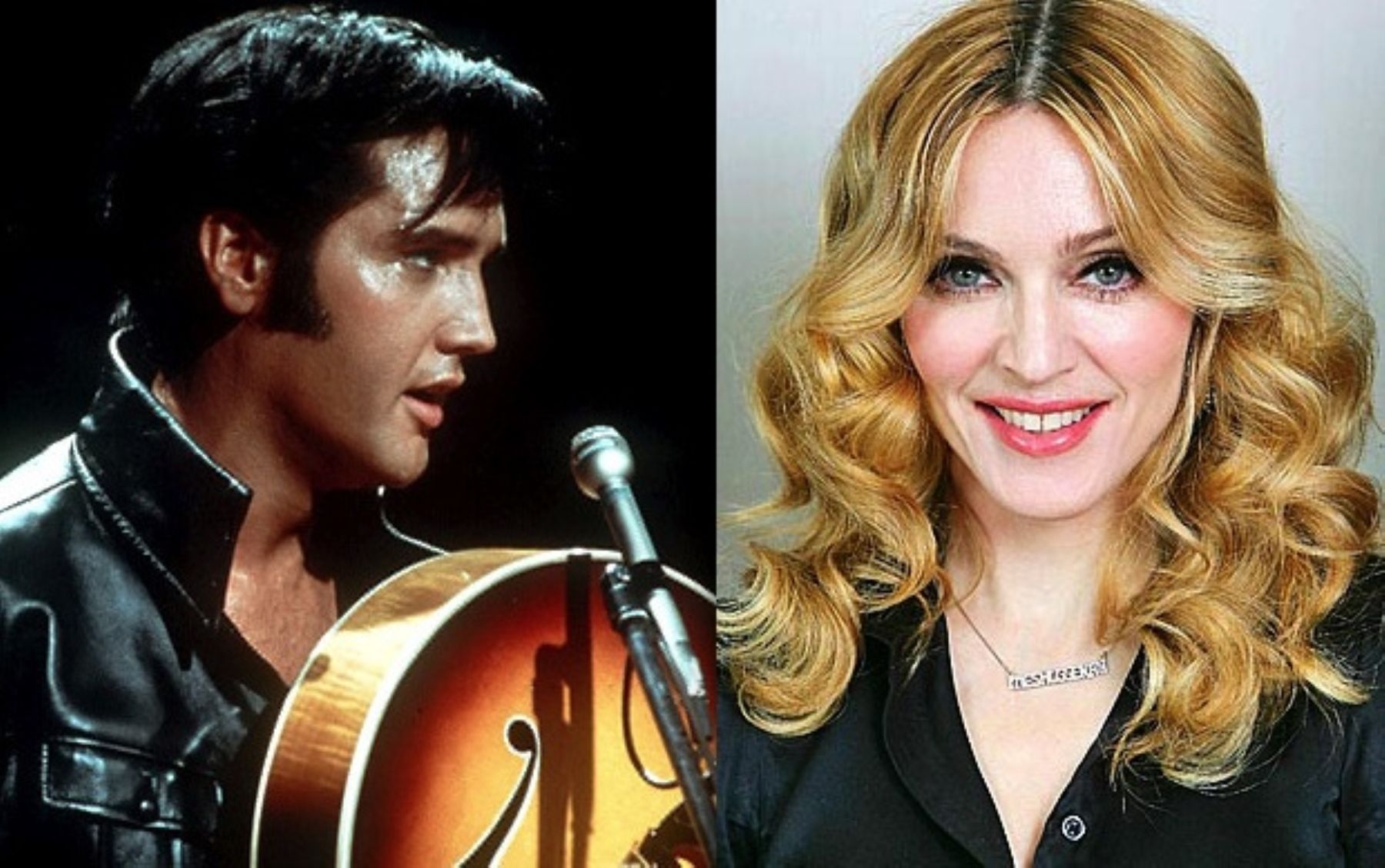 Cantantes Elvis Presley y Madonna. Internet/Medios