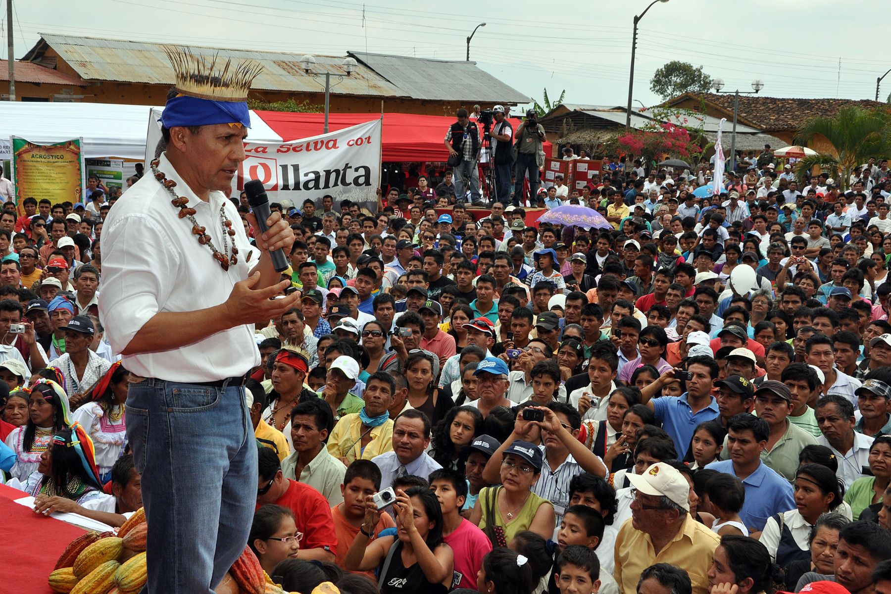 Presidente Humala presenta el Compromiso Nacional para la Lucha Articulada contra la Desnutrición Infantil, en la región San Martín. Foto: ANDINA/Prensa Presidencia.