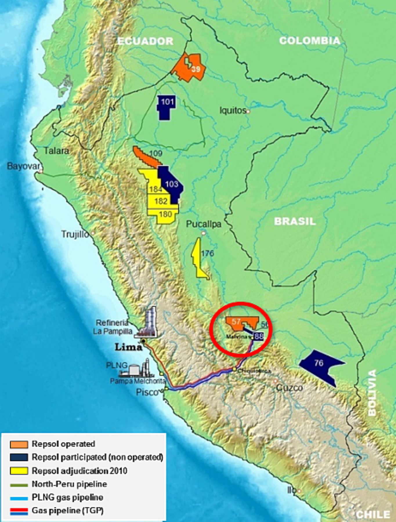 Repsol anuncia descubrimiento de gas en zona surandina de Perú. Ilustración: Repsol.