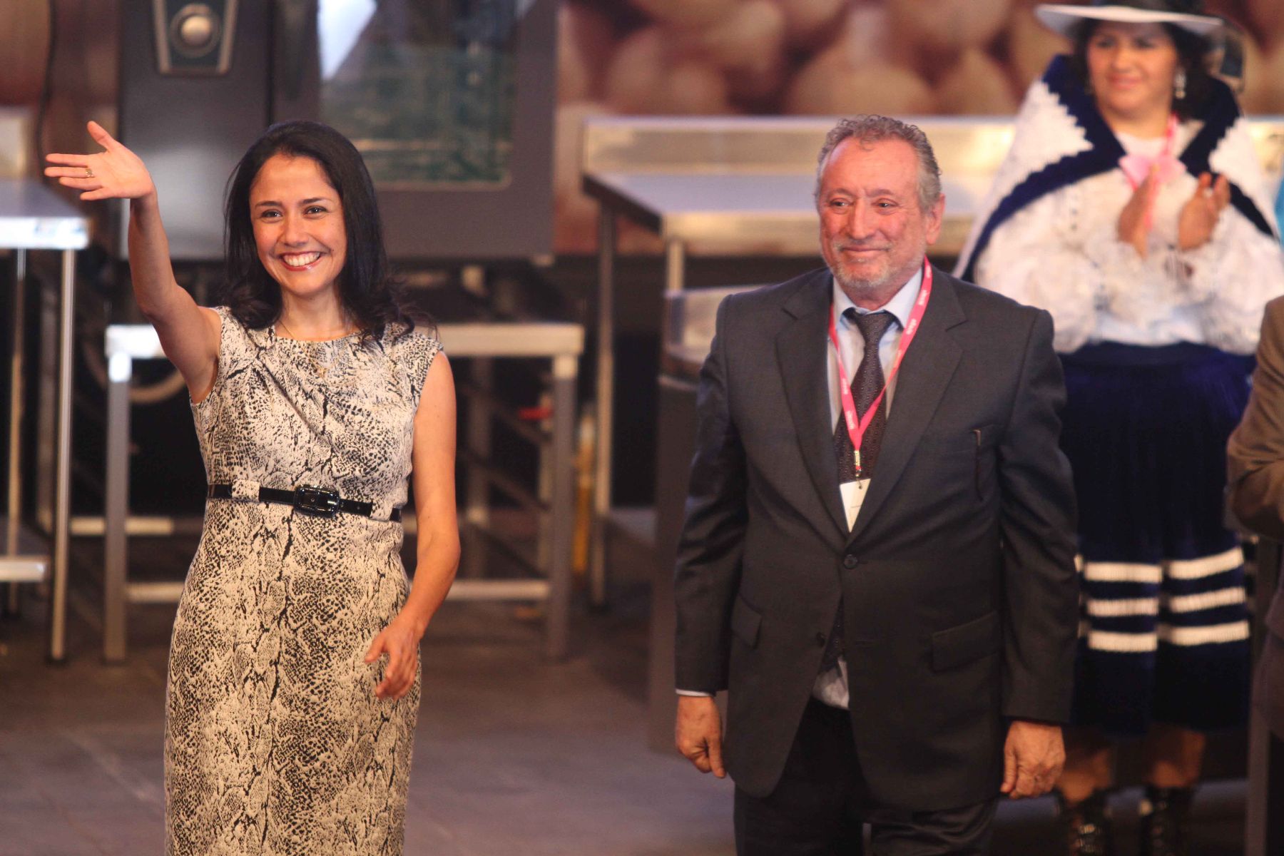 Primera Dama Nadine Heredia en inauguracion de la V Feria Gastronomica Internacional de Lima Mistura 2012. Foto: ANDINA/Marco del Rio
