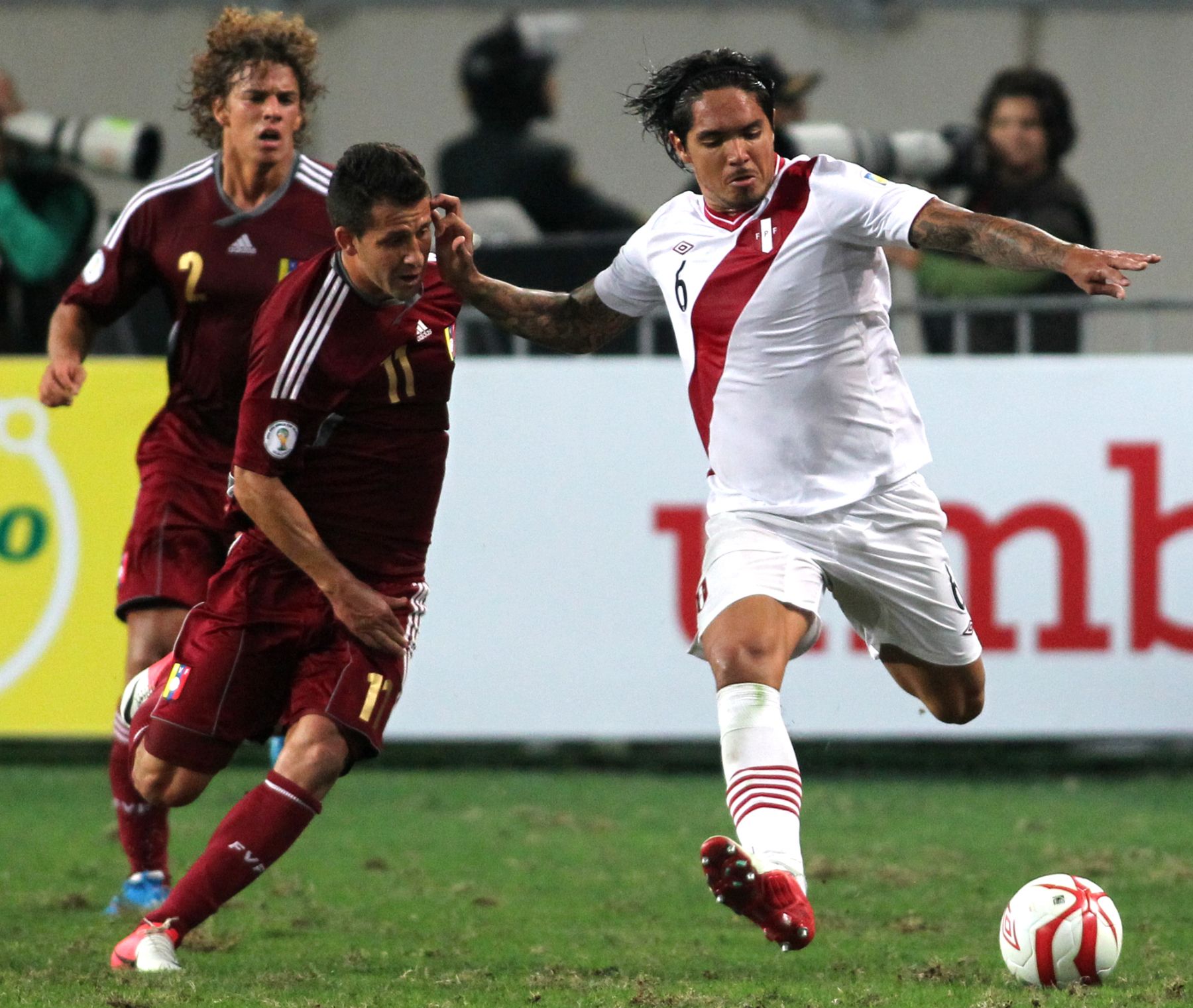 Partido por Eliminatoria entre Peru y Venezuela.Foto: ANDINA/Carlos Lezama