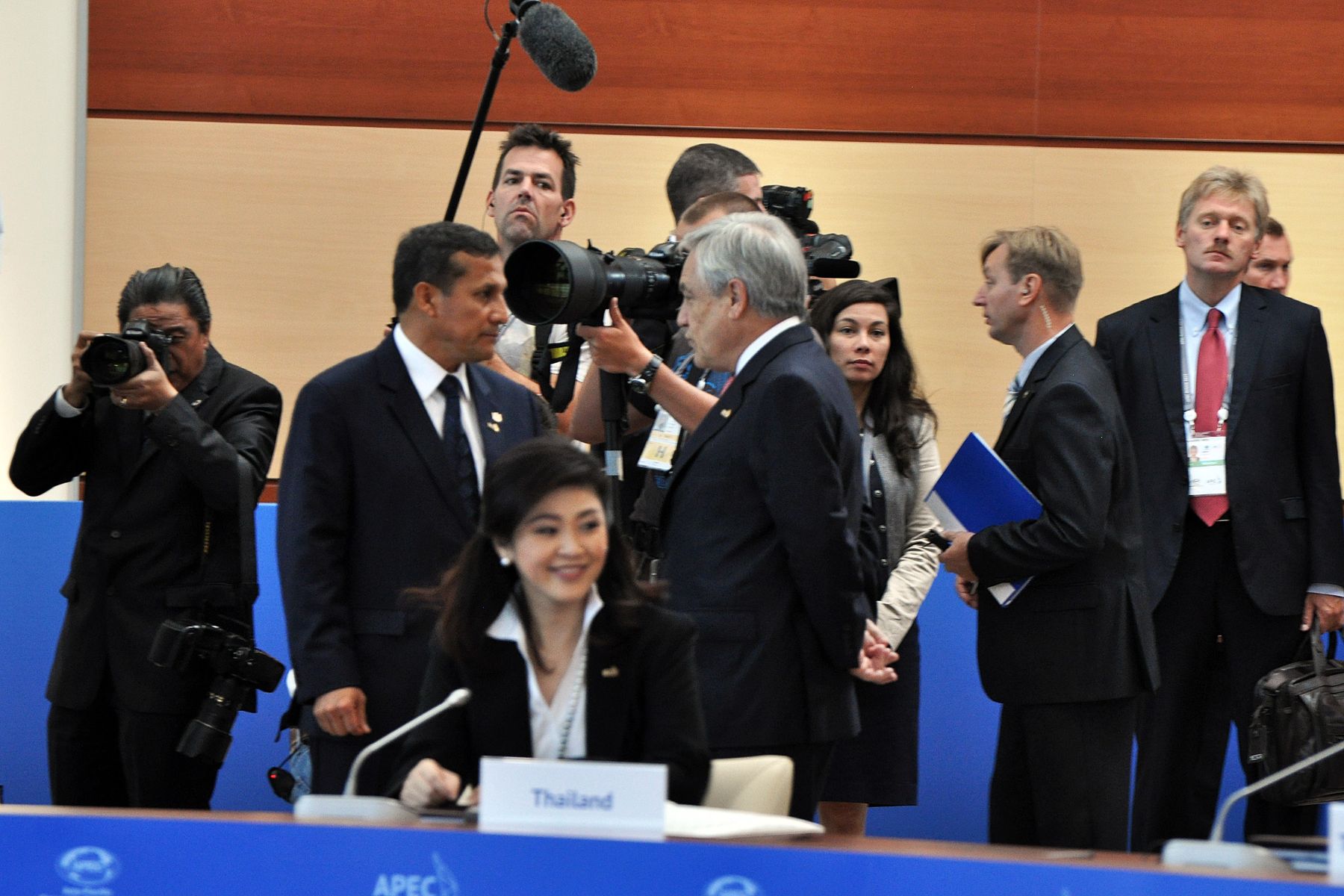 Jefe del Estado, Ollanta Humala, participó en 2da sesión de trabajo de  la XX Cumbre de líderes del APEC 2012, en Vladivostok..Foto: ANDINA/Prensa Presidencia