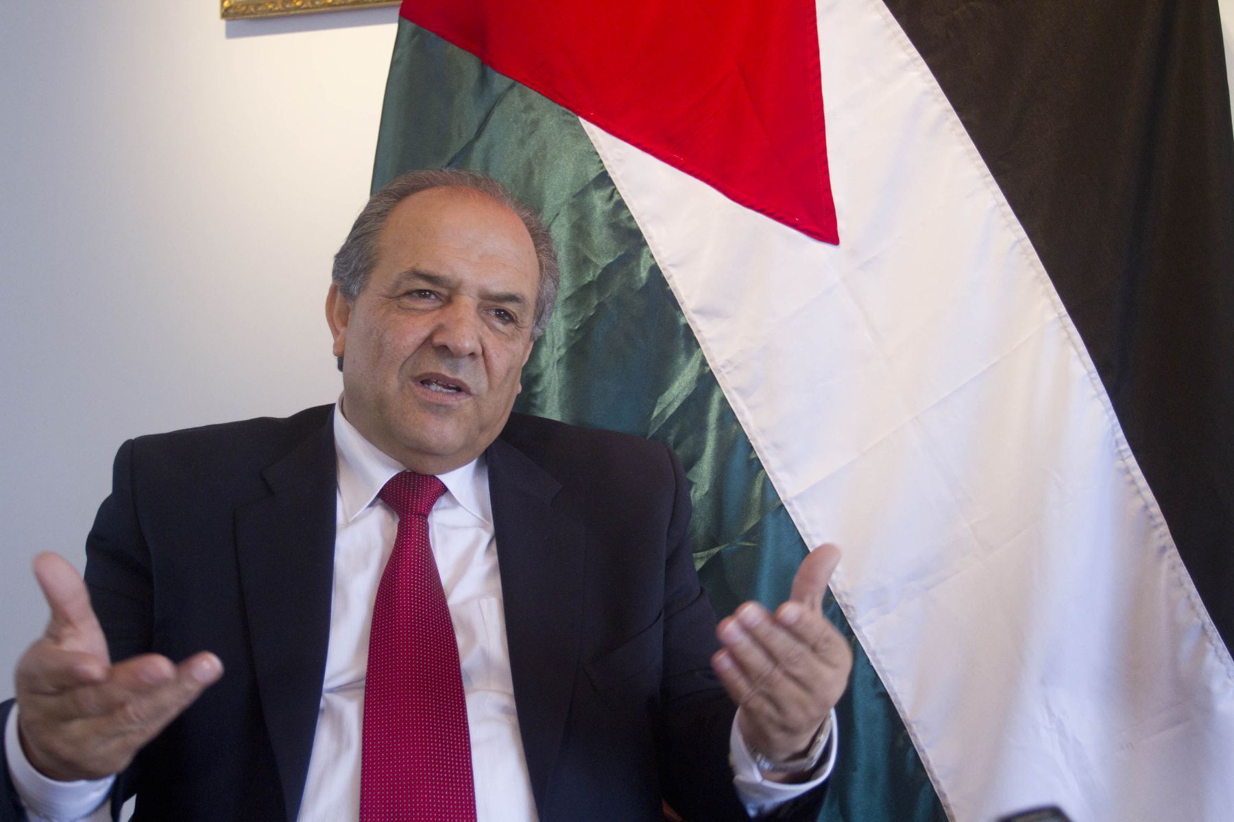 Palestine’s ambassador to Peru, Walid Abdel Rahim. PHOTO:ANDINA