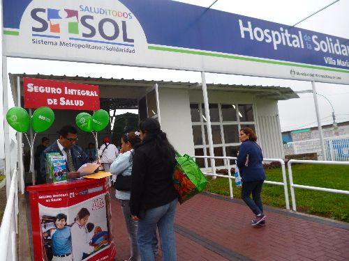Hospitales solidarios reciben a afiliados al SIS por huelga médica. Foto:ANDINA/Difusión