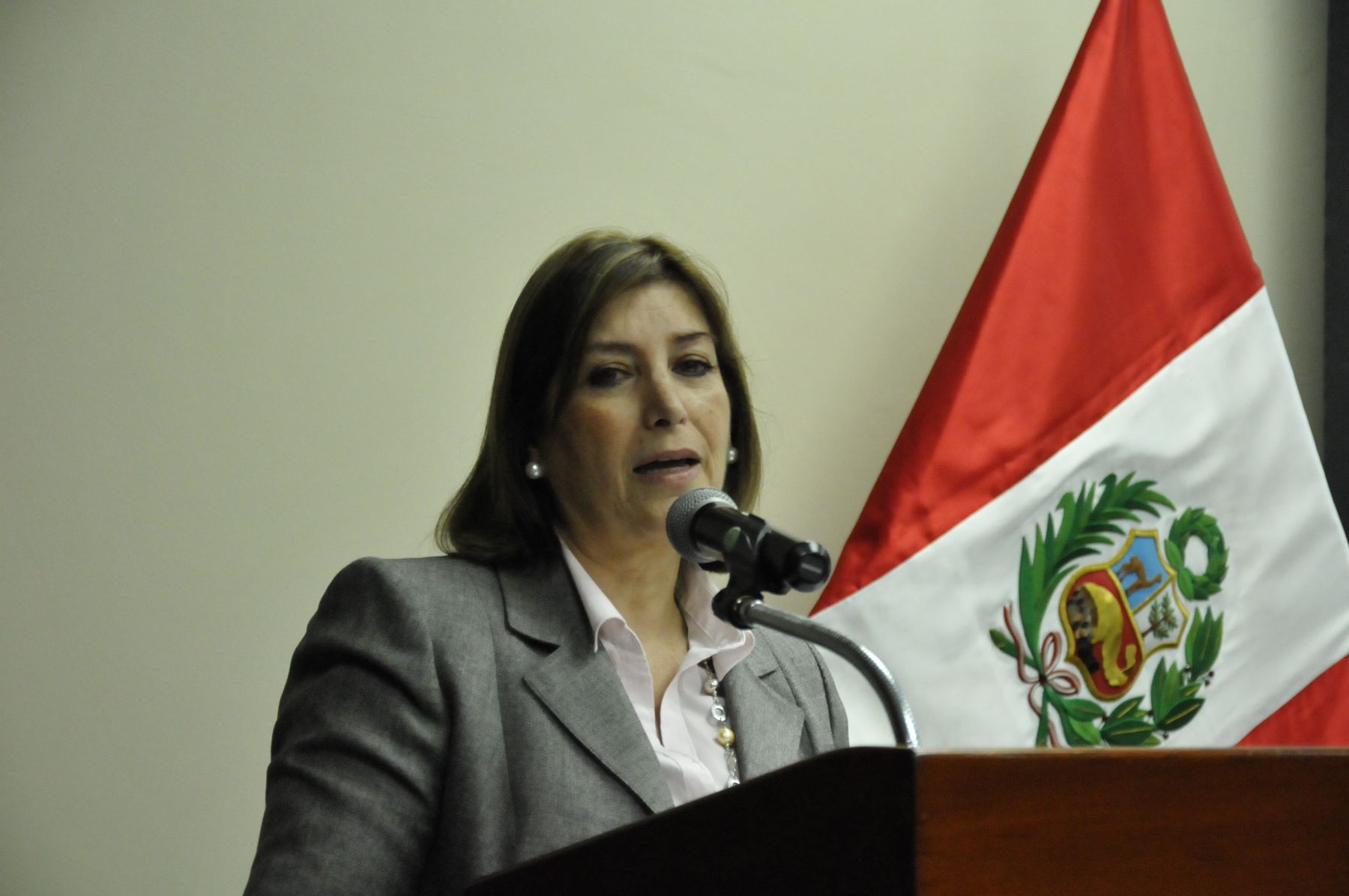 Ministra de Justicia y Derechos Humanos, Eda Rivas. ANDINA/Juan Carlos Chávez