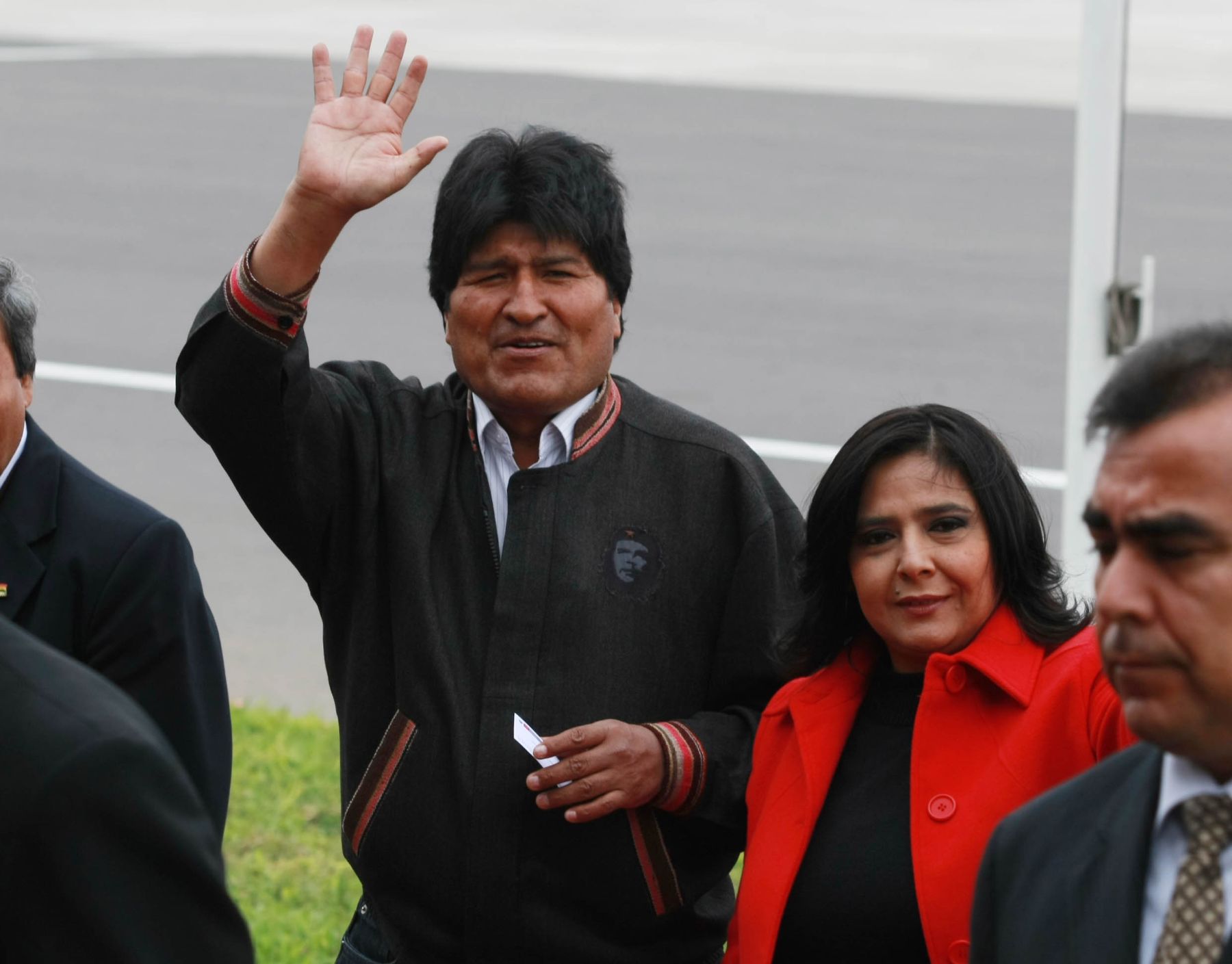 CALLAO, PERU - OCTUBRE 01.Llegada del presidente de Bolivia,Evo Morales para participar en la III Cumbre de los Países de América del Sur y los Países Árabes (ASPA).Foto: ANDINA/Jack Ramón