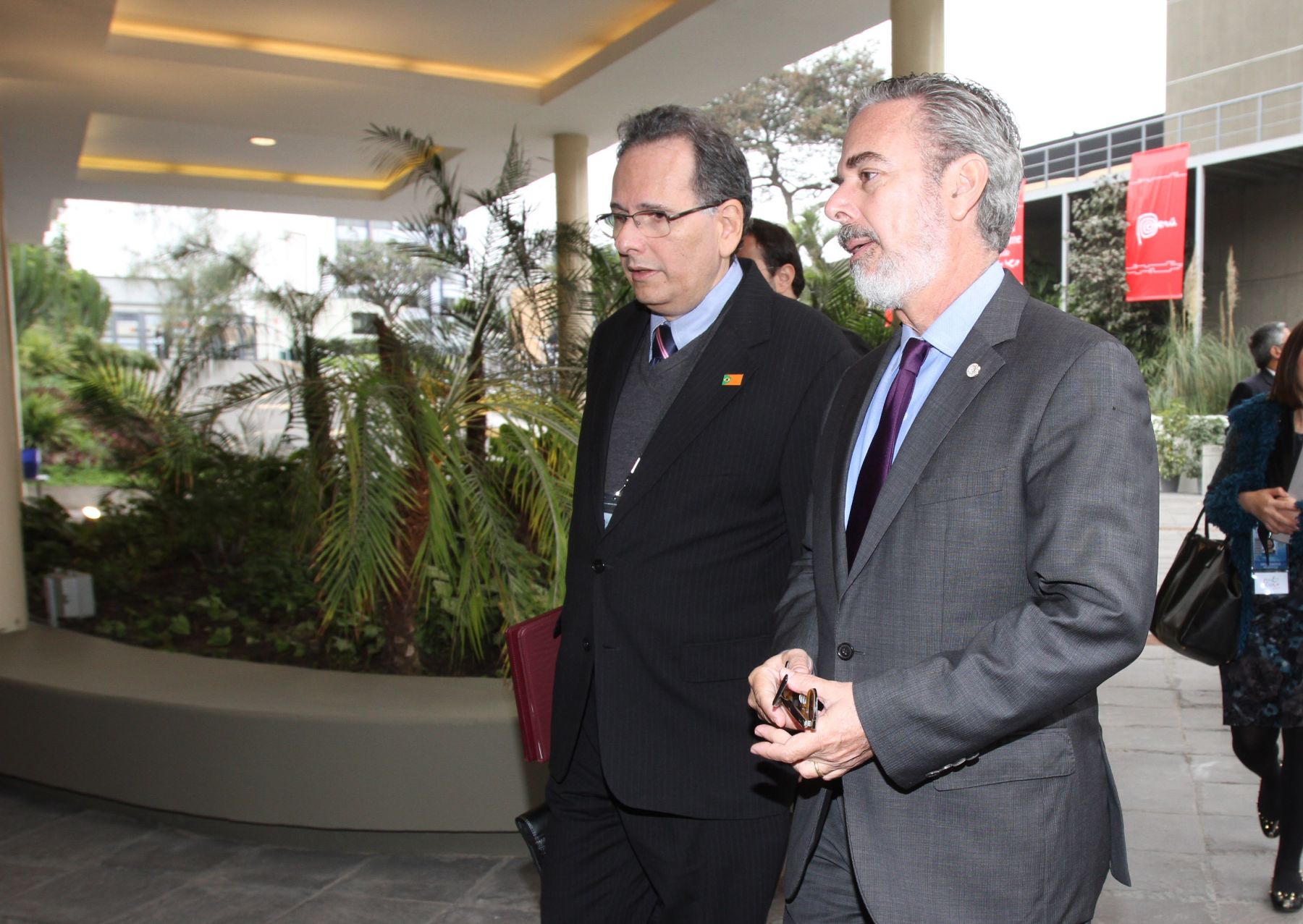 LIMA, PERU - OCTUBRE 01. Canciller de Brasil Embajador Antonio Patriota  durante la reunion de cancilleres de la III Cumbre de America del Sur y Paises Arabes ASPA. Foto: ANDINA/Marco del Río