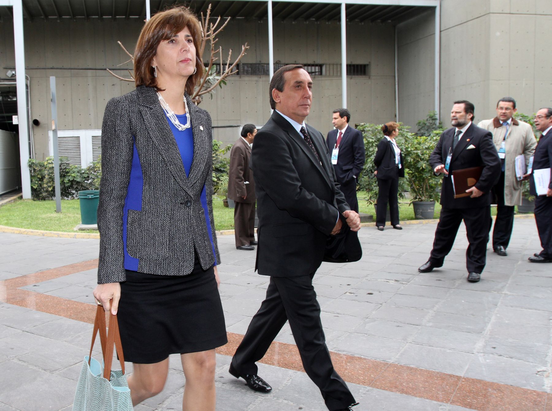 LIMA, PERU - OCTUBRE 01. Canciller de Colombia María Ángela Holguín durante la reunion de cancilleres de la III Cumbre de America del Sur y Paises Arabes ASPA. Foto: ANDINA/Marco del Río