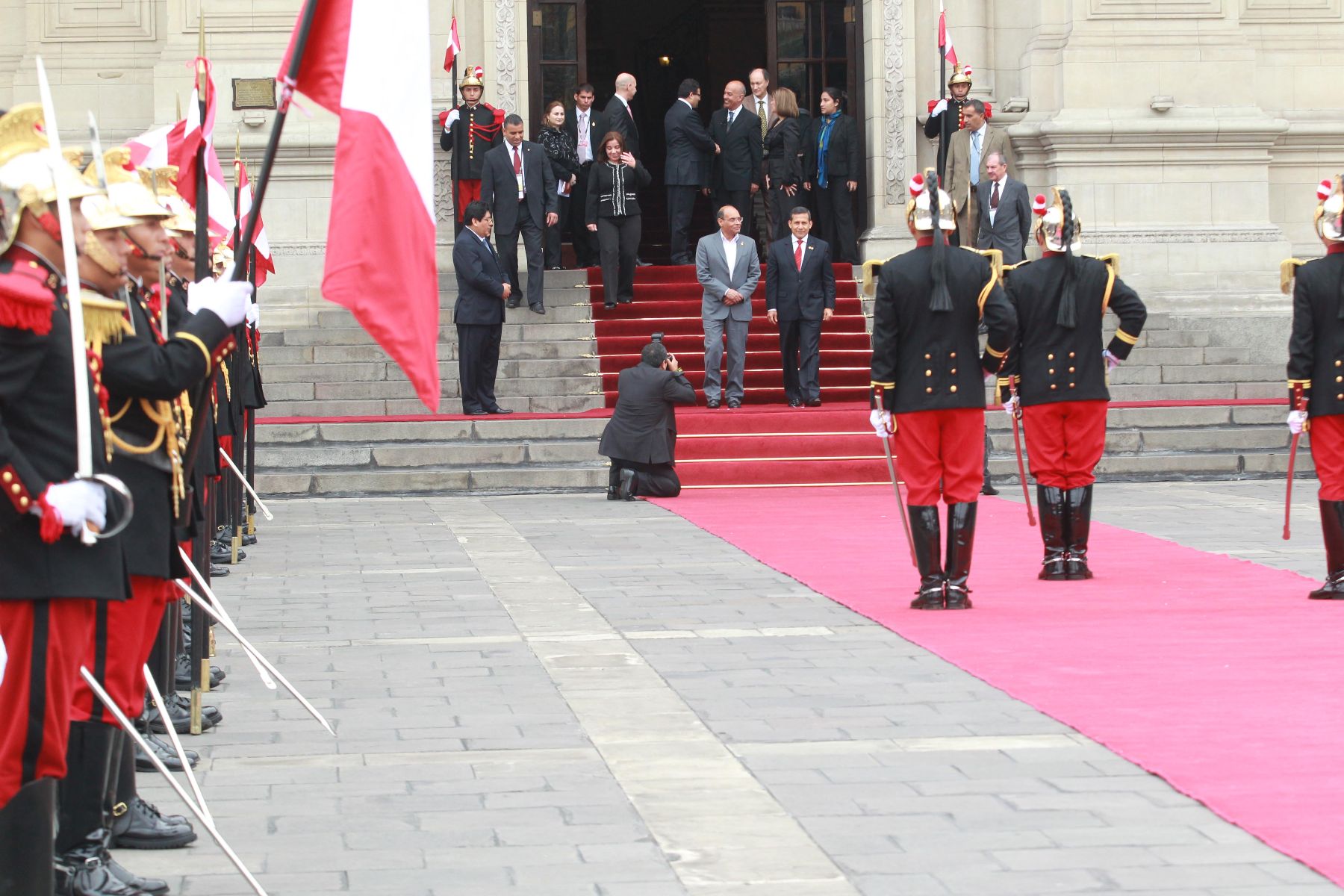 LIMA, PERU - OCTUBRE 01. Presidente Ollanta Humala, en reuniòn bilateral con el  Presidente de Tunez  Sr. Moncef Marsuki en el marco de la  III Cumbre de los Países de América del Sur y los Países Árabes (ASPA)
Foto Andina/Prensa Presidencia