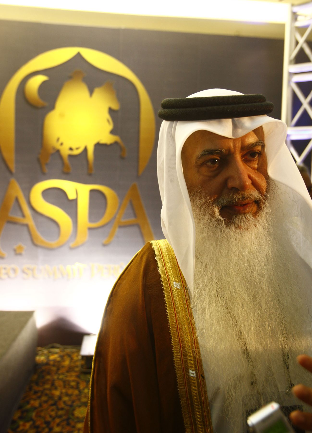 LIMA, PERÚ – OCTUBRE 1. Nasser Mohamed Al-Hajri, Presidnete de la Compañia de alimentos Hassad participa en el III Encuentro Empresarial de América del Sur y Árabes .Foto: ANDINA/archivo.