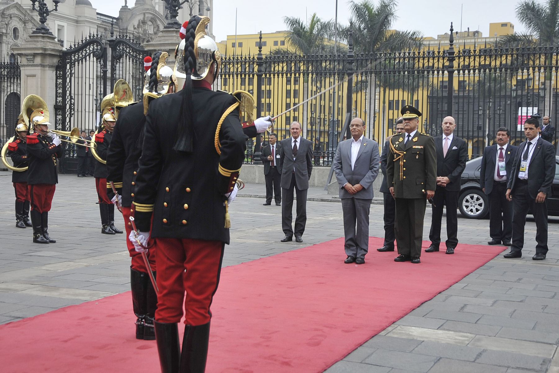 LIMA, PERU - OCTUBRE 01. Presidente Ollanta Humala, en reuniòn bilateral con el  Presidente de Tunez  Sr. Moncef Marsuki en el marco de la  III Cumbre de los Países de América del Sur y los Países Árabes (ASPA)
Foto Andina/Prensa Presidencia