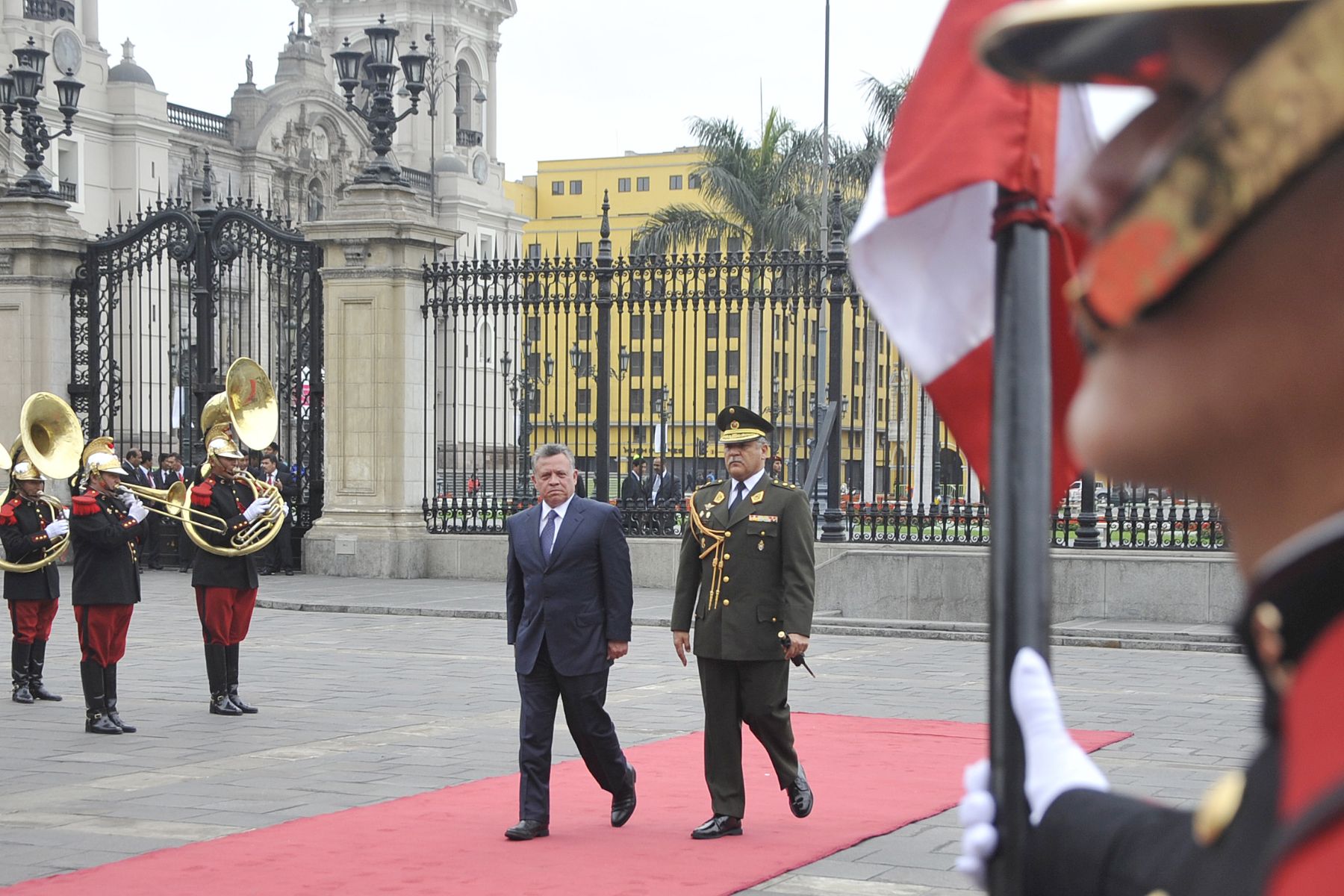 LIMA, PERU - OCTUBRE 01. Presidente Ollanta Humala, en reuniòn bilateral con el Rey de Jordania Abdullah Bin Alhussein; en el marco de la  III Cumbre de los Países de América del Sur y los Países Árabes (ASPA)
Foto Andina/Prensa Presidencia