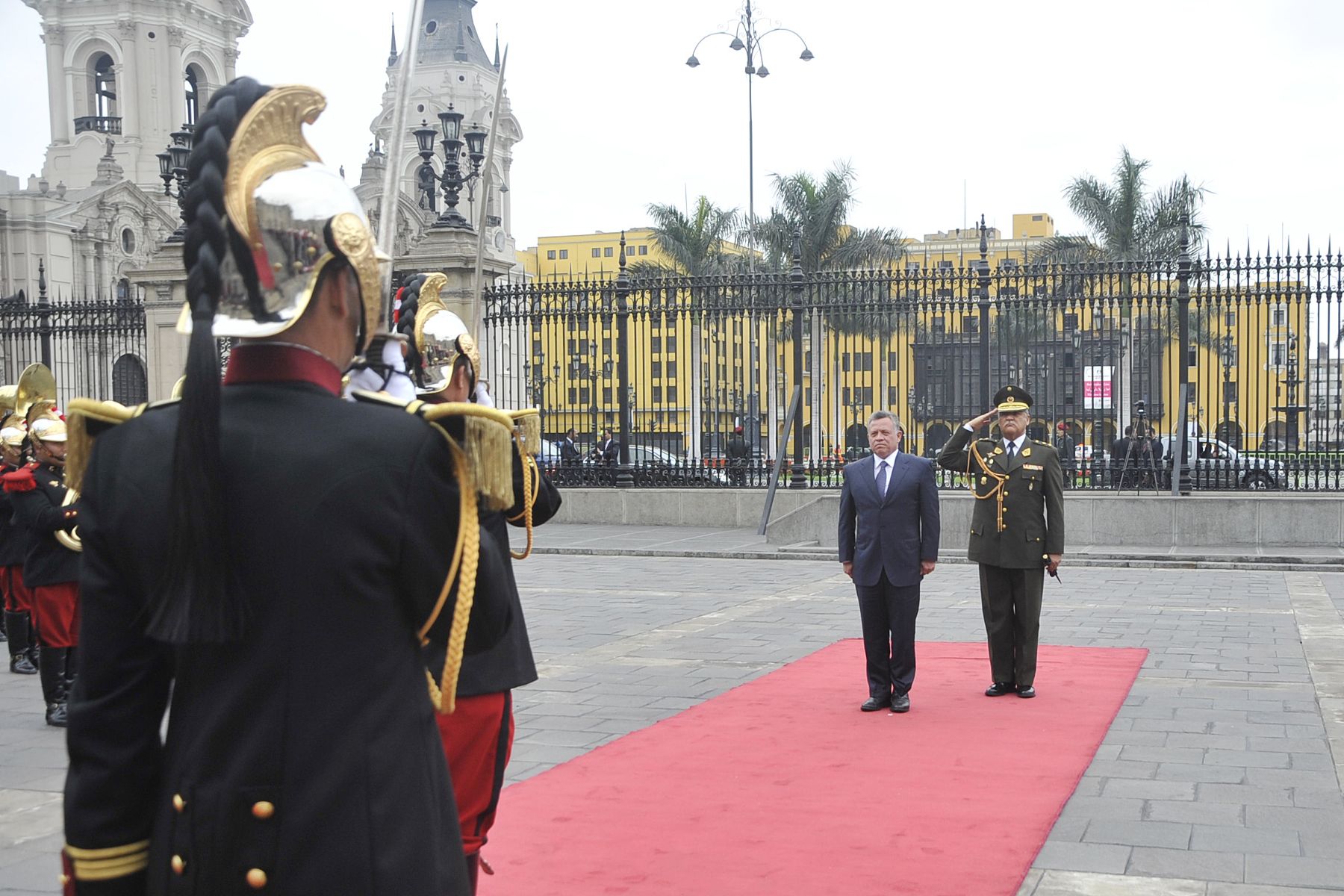 LIMA, PERU - OCTUBRE 01. Presidente Ollanta Humala, en reuniòn bilateral con el Rey de Jordania Abdullah Bin Alhussein; en el marco de la  III Cumbre de los Países de América del Sur y los Países Árabes (ASPA)
Foto Andina/Prensa Presidencia