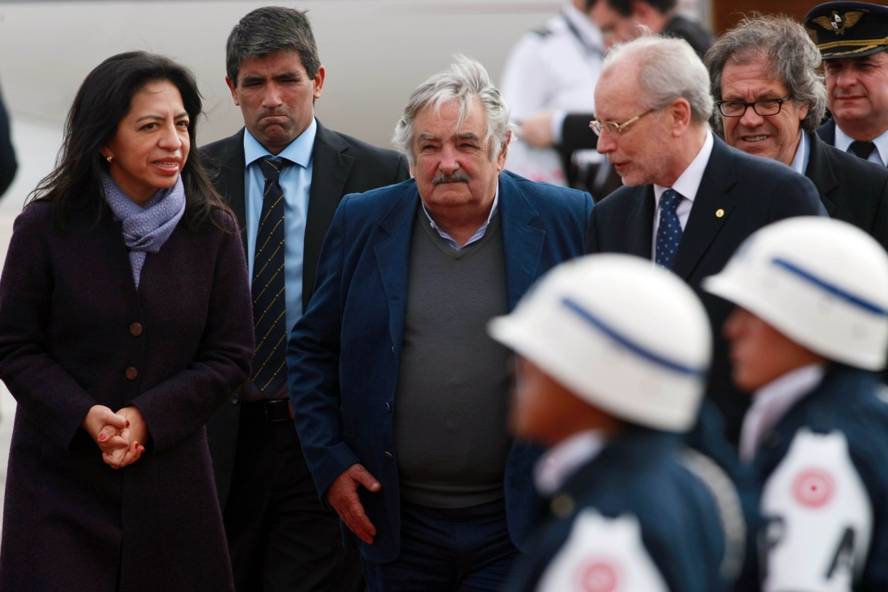 CALLAO, PERU - OCTUBRE 01.Llegada del presidente de Uruguay, José Mujica para participar en la III Cumbre de los Países de América del Sur y los Países Árabes (ASPA).Foto: ANDINA/Jack Ramón.