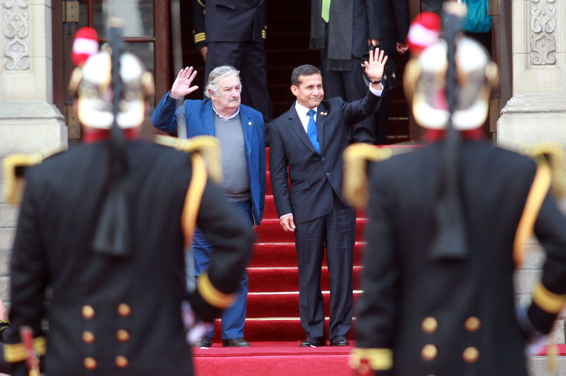 LIMA, PERU - OCTUBRE 01. Presidente Ollanta Humala, en reuniòn bilateral con el  Presidente de Uruguay Jose Mujica; en el marco de la  III Cumbre de los Países de América del Sur y los Países Árabes (ASPA)
Foto Andina/Prensa Presidencia