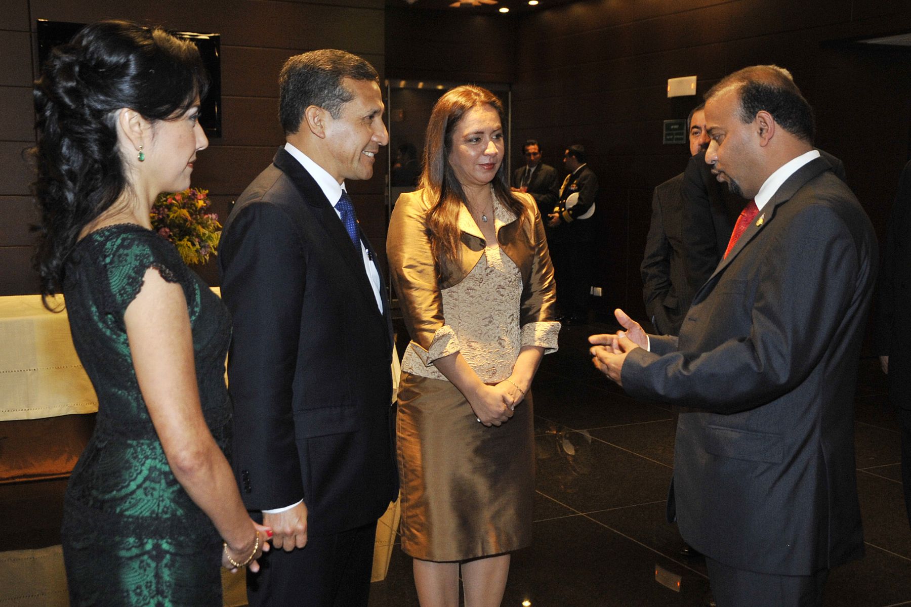 El Presidente de la República, Ollanta Humala Tasso, encabezó la actividad cultural ofrecida en el Gran Teatro Nacional a los Jefes de Estado, Jefes de Delegaciones y Ministros de Relaciones Exteriores e invitados que participan de la III Cumbre ASPA.
Foto: Andina/Prensa Presidencia