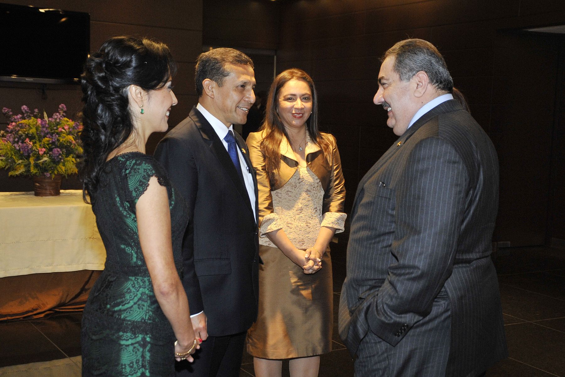 El Presidente de la República, Ollanta Humala Tasso, encabezó la actividad cultural ofrecida en el Gran Teatro Nacional a los Jefes de Estado, Jefes de Delegaciones y Ministros de Relaciones Exteriores e invitados que participan de la III Cumbre ASPA.
Foto: Andina/Prensa Presidencia