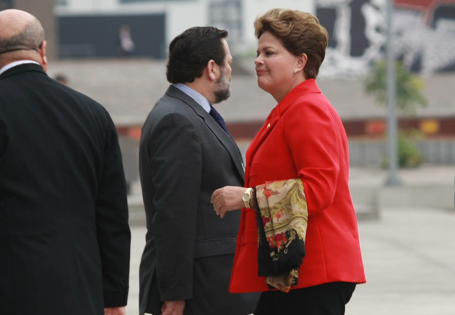 LIMA, PERU - OCTUBRE 02.Llegada del presidenta de Brasil,Dilma Rousell para participar en la III Cumbre de los Países de América del Sur y los Países Árabes (ASPA).Foto: ANDINA/Jack Ramón