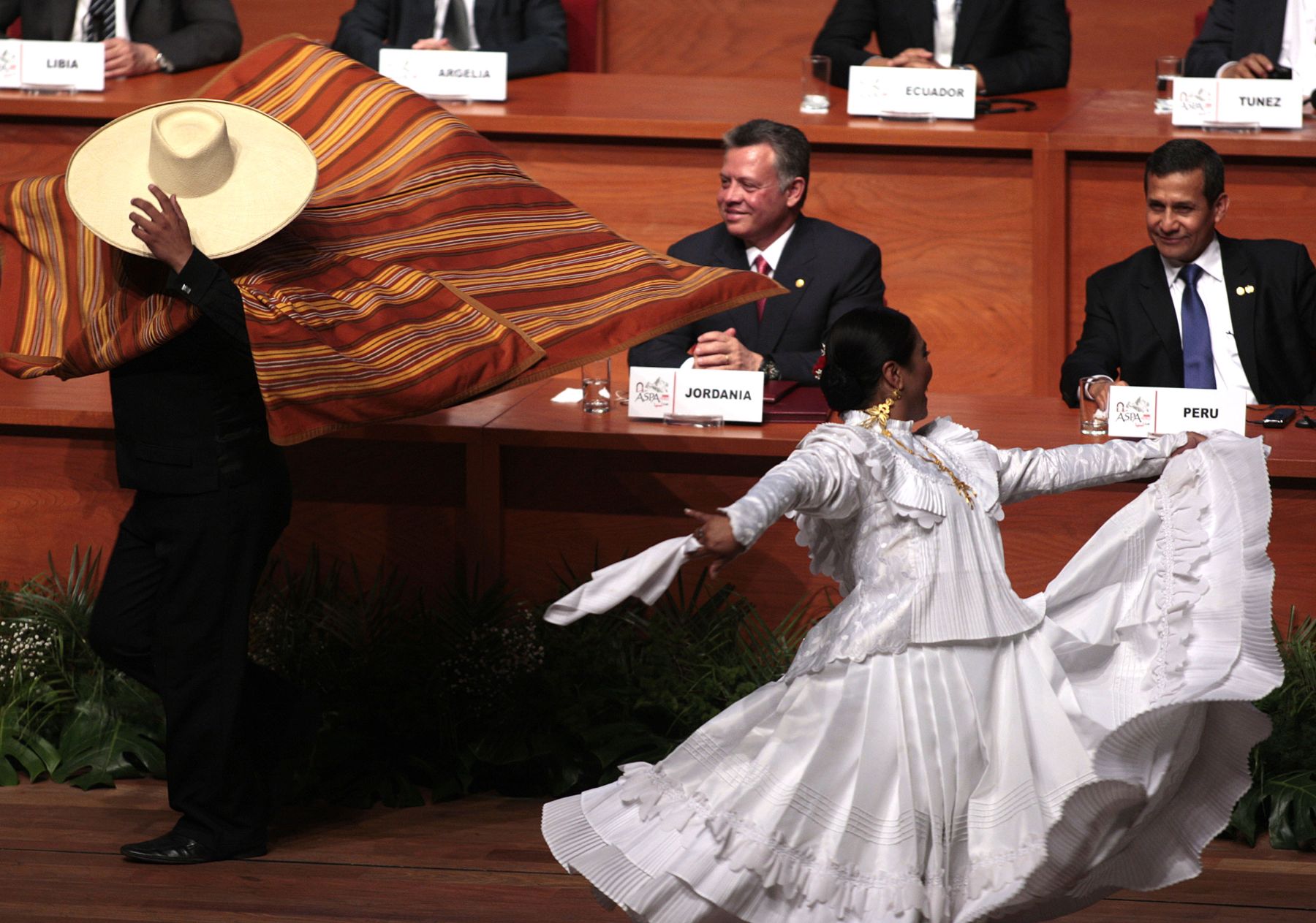 LIMA, PERU - OCTUBRE 02. Presidente Ollanta Humala inaugura la III Cumbre de Jefes de Estado y de Gobierno ASPA.Foto: ANDINA/Carlos Lezama