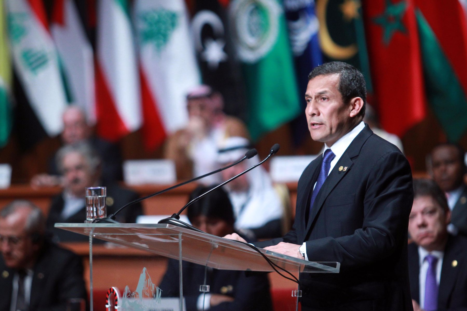LIMA, PERU - OCTUBRE 02. Presidente Ollanta Humala inaugura la III Cumbre de las  Americas del Sur-Paises Arabes(ASPA).
Foto: ANDINA/Prensa Presidencia