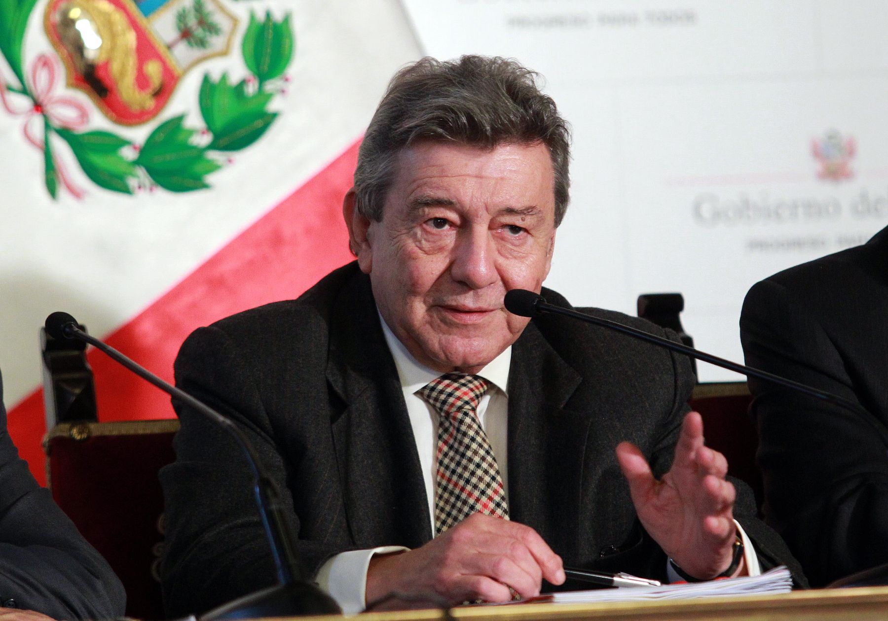 Peruvian Minister of Foreign Affairs, Rafael Roncagliolo. Photo: Andina/Prensa Presidencia.