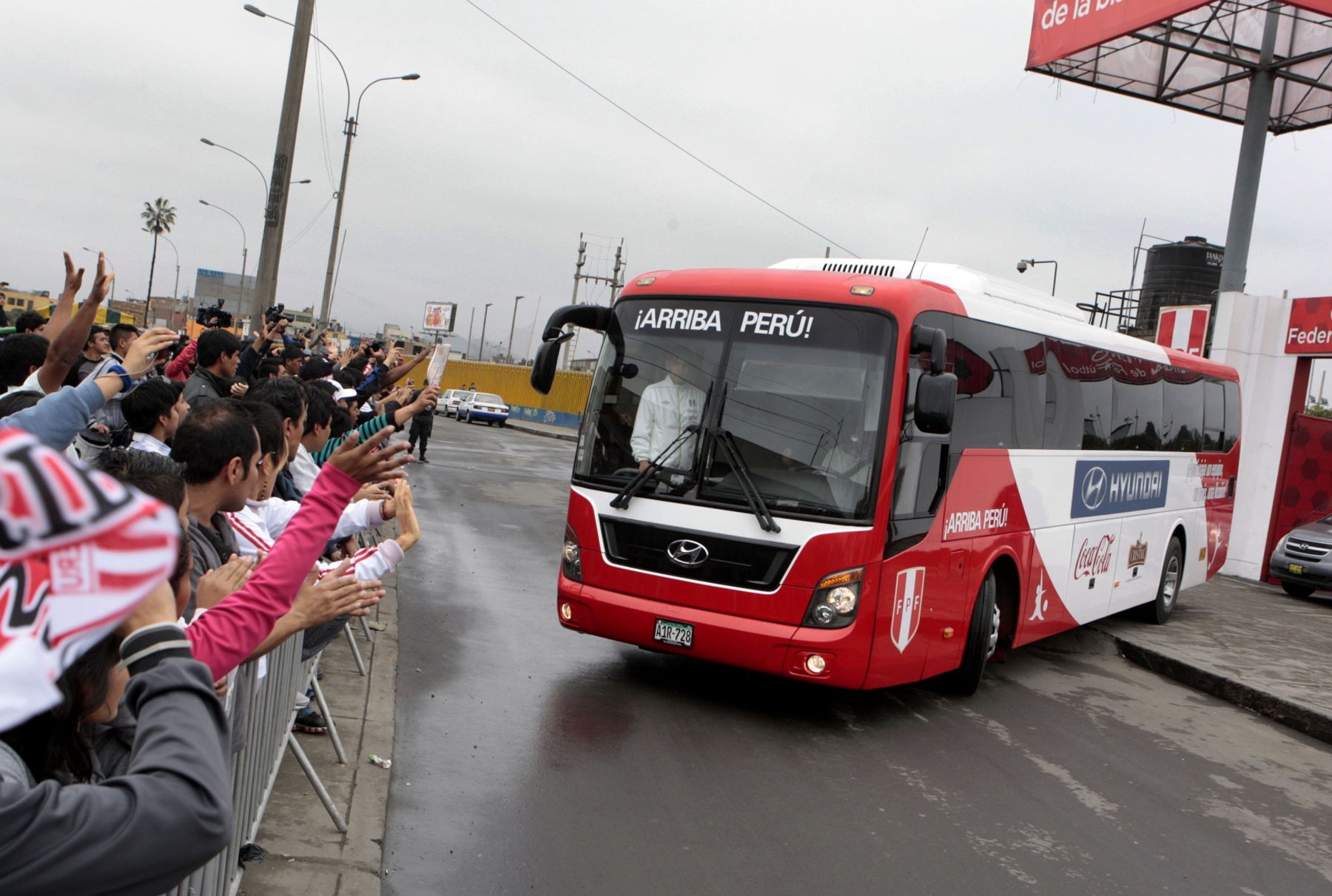 Partida de la selección peruana de fútbol a paraguay.Foto: ANDINA/Carlos Lezama