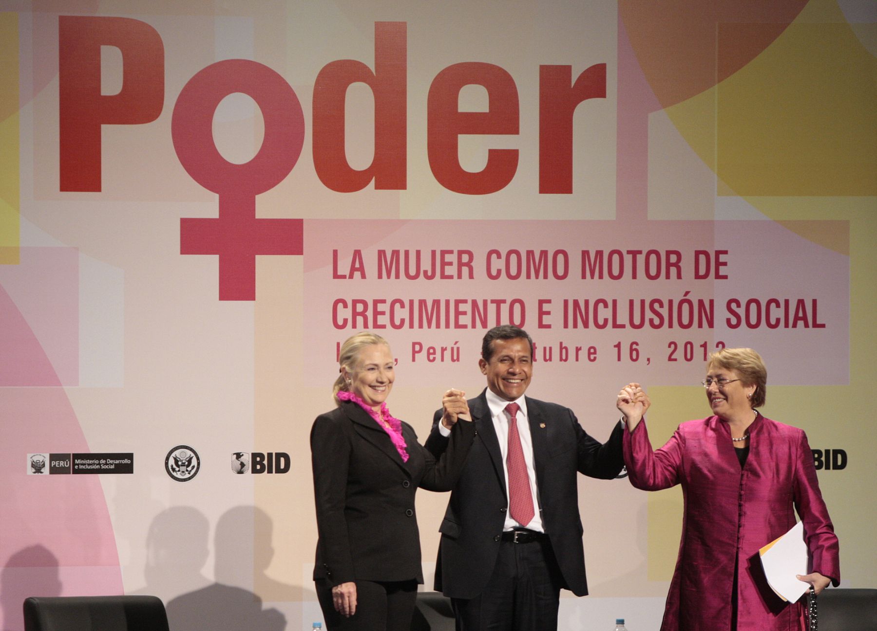 Presidente Ollanta Humala inaugura Conferencia La Mujer como motor de crecimiento e inclusion social.Foto: ANDINA/Carlos Lezama