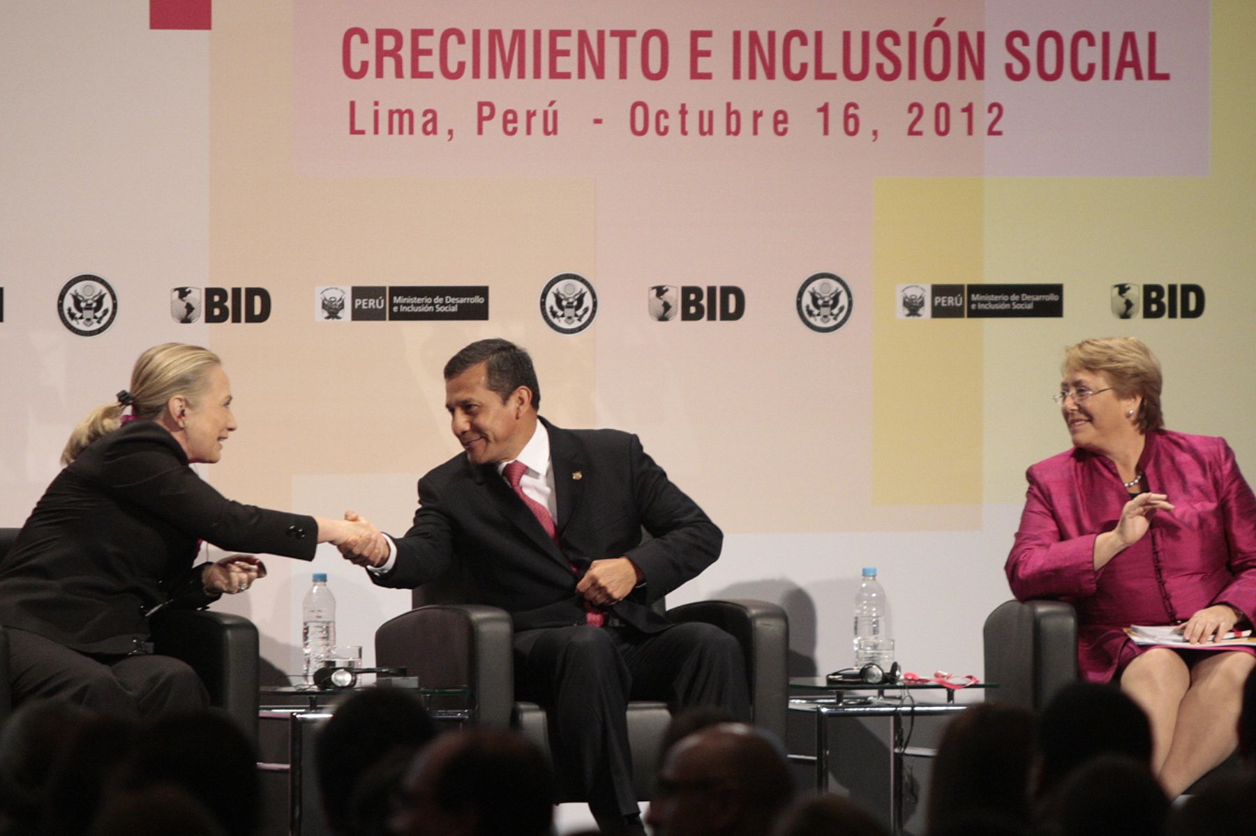 Presidente Ollanta Humala inaugura Conferencia La Mujer como motor de crecimiento e inclusion social.Foto: ANDINA/Carlos Lezama