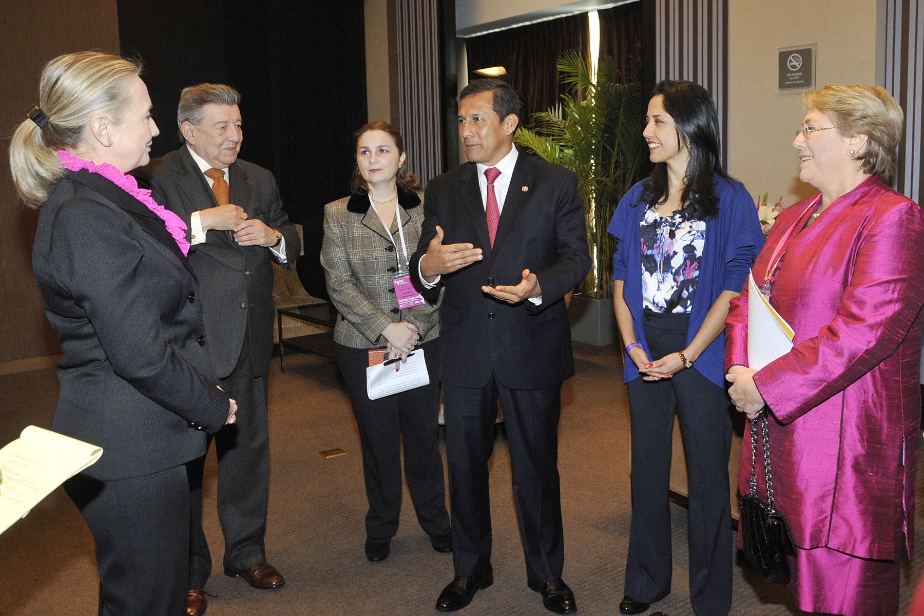 LIMA, PERU - OCTUBRE 16.Presidente Ollanta Humala inauguró conferencia internacional “Poder: La mujer como motor de crecimiento e inclusión social”.
Foto: ANDINA/Prensa Presidencia