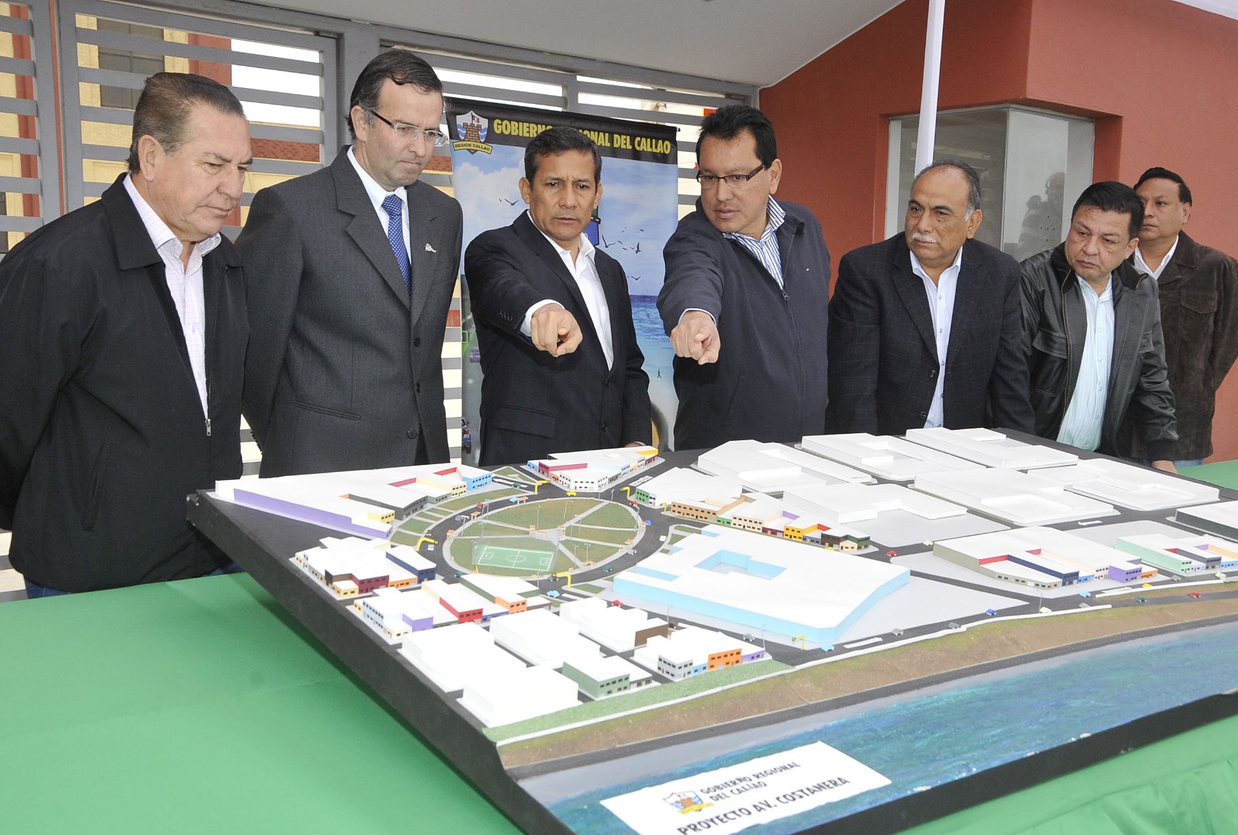 President Ollanta Humala participated in the extension works of Costanera Avenue. Photo: ANDINA/Prensa Presidencia