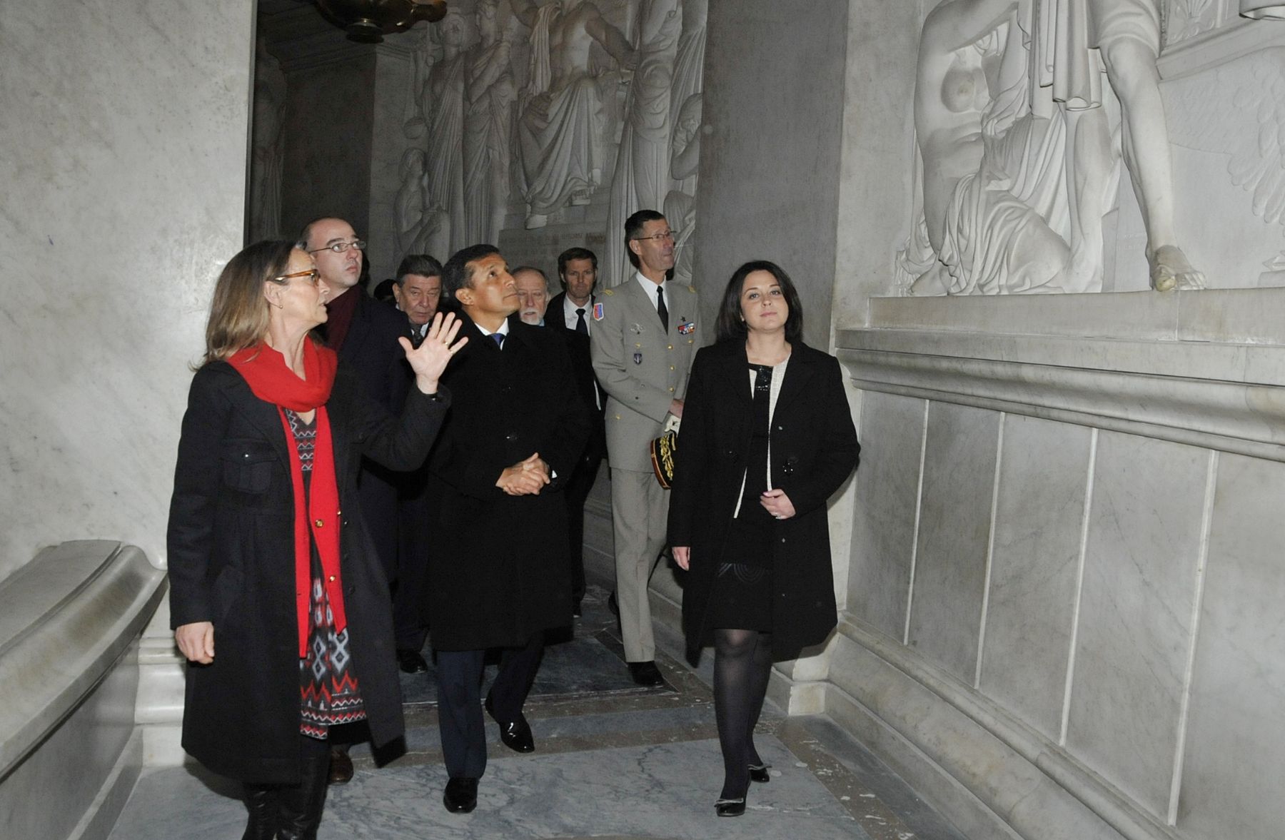 FRANCIA,PARIS-NOVIEMBRE 14. 
El Presidente Ollanta Humala Tasso, visitó el mausoleo donde se encuentra la tumba de Napoleón, en la iglesia de los Luises. En el marco de su visita oficial de trabajo en  París.
 Foto: ANDINA/Prensa Presidencia