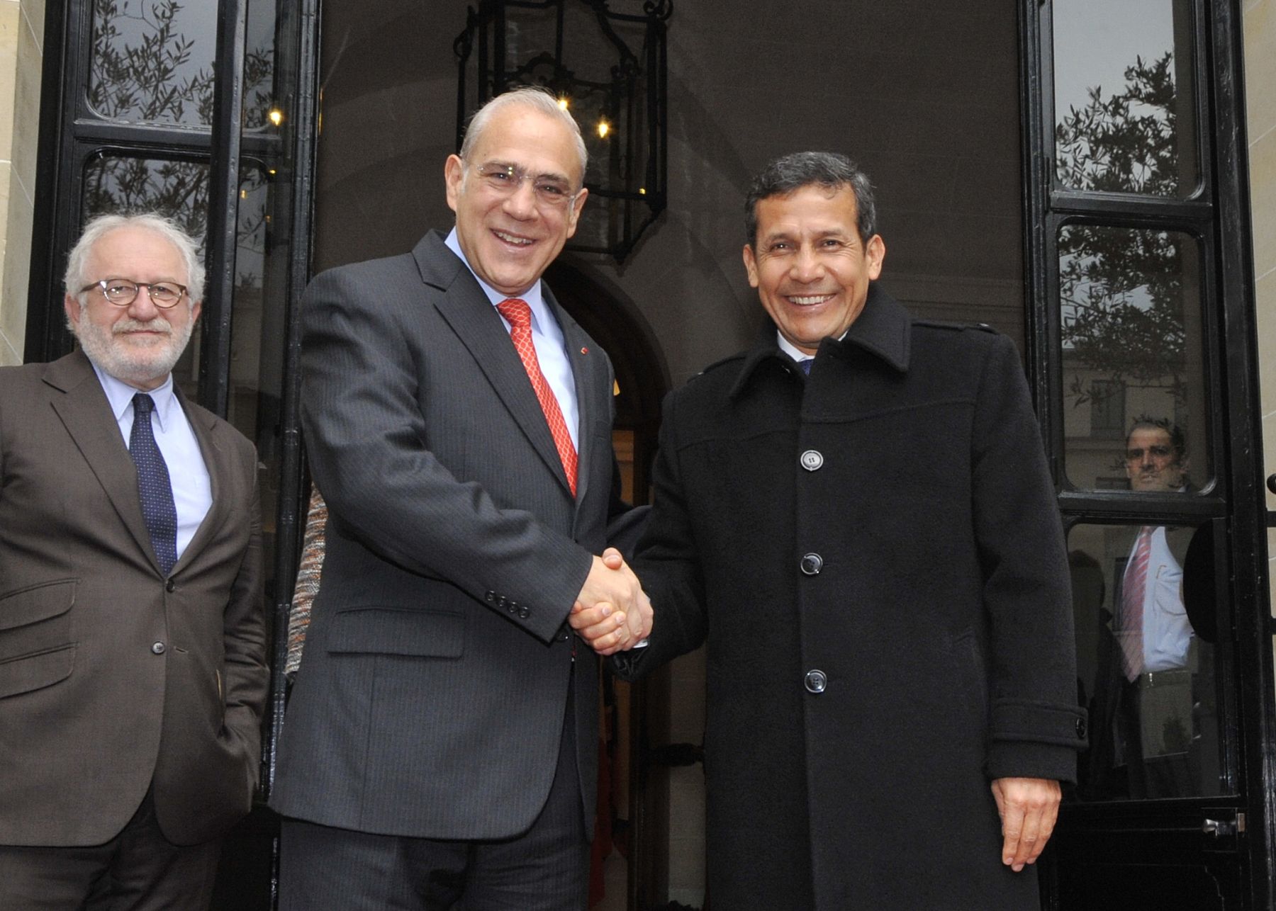 PARIS,FRANCIA-NOVIEMBRE 15. El Presidente de la República, Ollanta Humala Tasso, inició hoy el segundo día de sus actividades en Francia sosteniendo una importante reunión con integrantes de la principal asociación de empresas francesas: el MEDEF Internacional.Foto:ANDINA/Prensa Presidencia