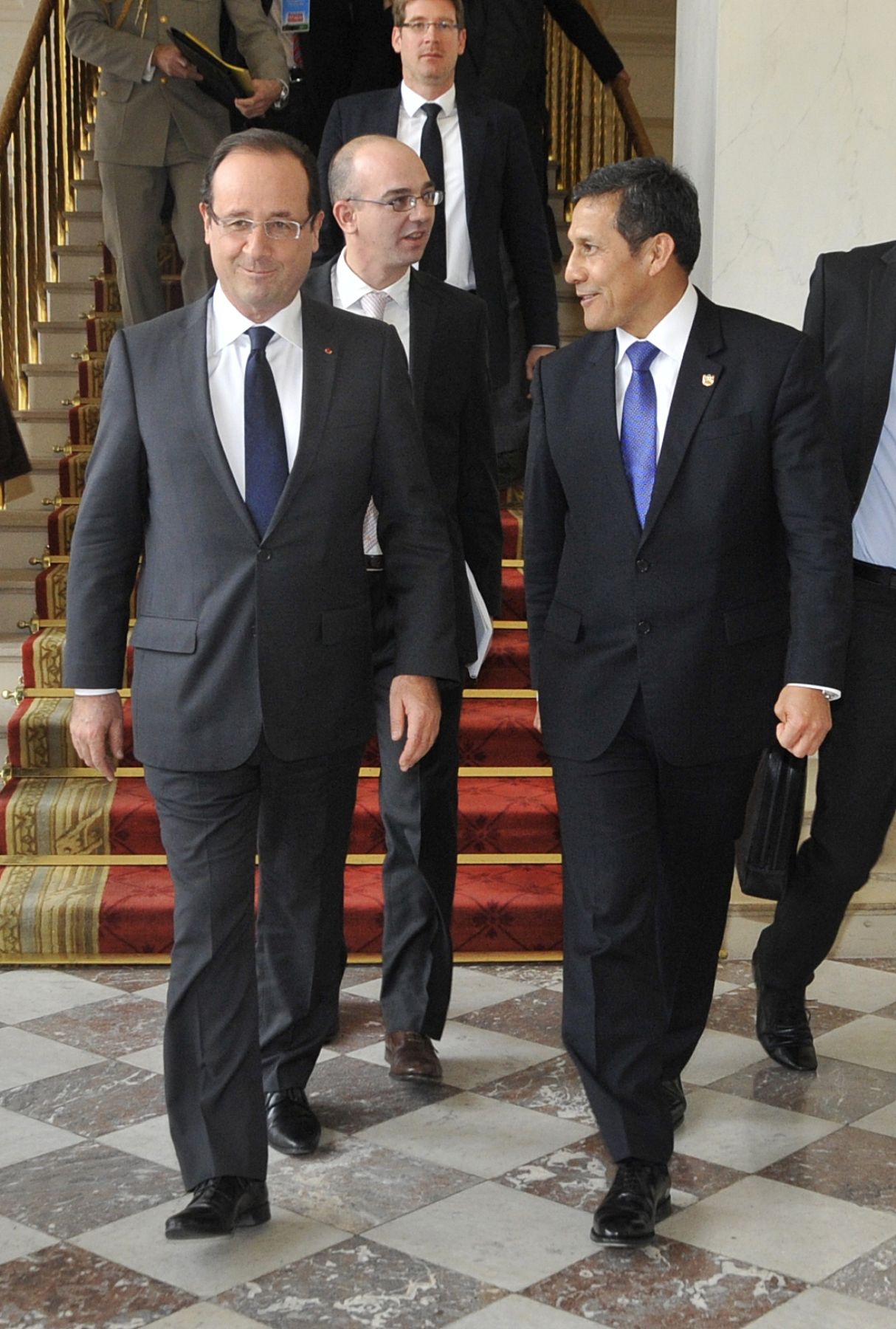 FRANCIA,PARIS-NOVIEMBRE 15.Presidente Ollanta Humala sostuvo encuentro con su homólogo francés Francois Hollande en París
Foto: ANDINA/Prensa Presidencia