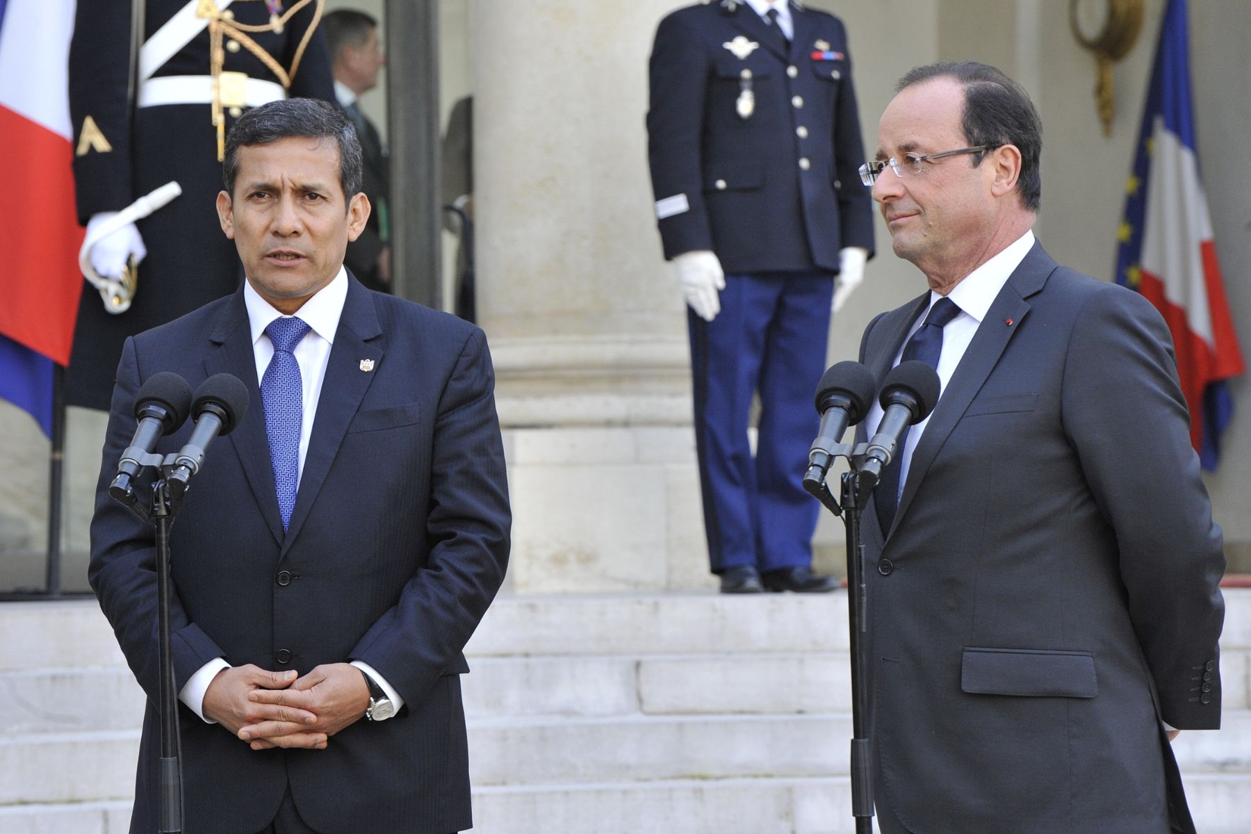 FRANCIA,PARIS-NOVIEMBRE 15.Presidente Ollanta Humala sostuvo encuentro con su homólogo francés Francois Hollande en París
Foto: ANDINA/Prensa Presidencia