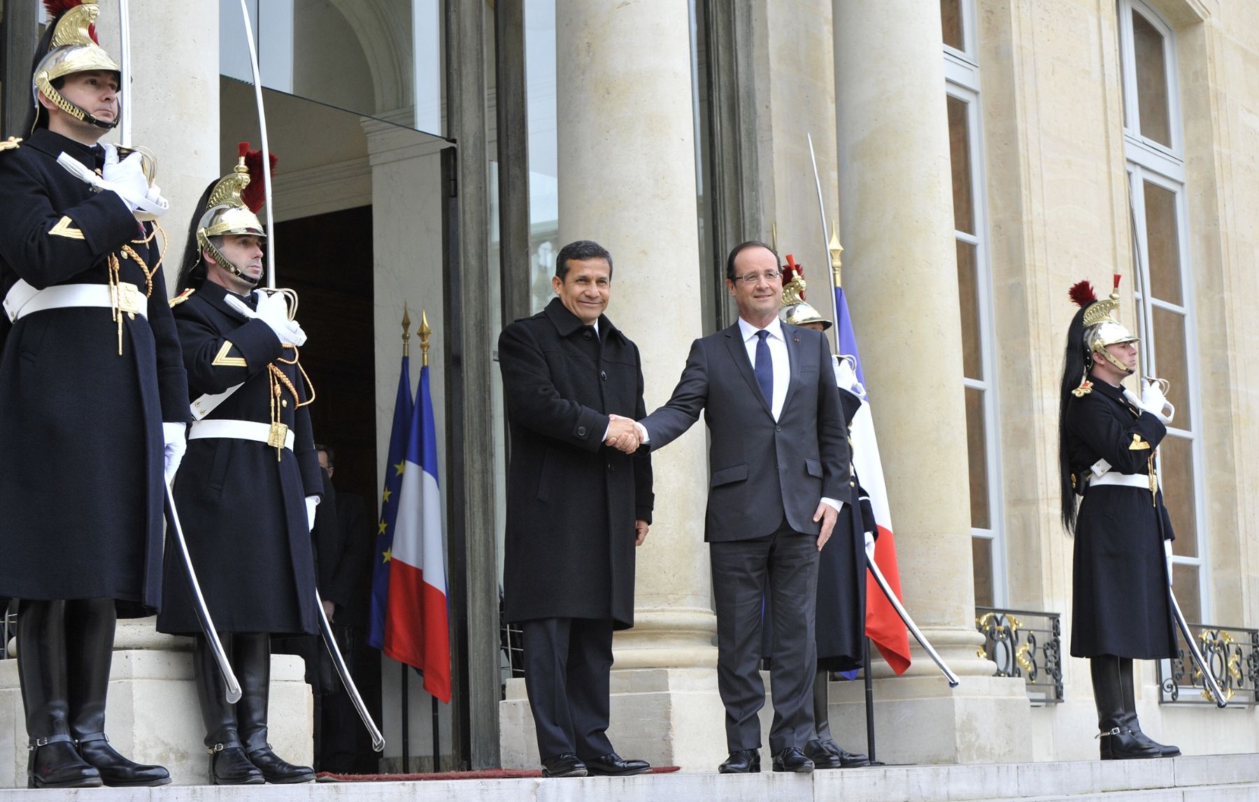 FRANCIA,PARIS-NOVIEMBRE 15.Presidente Ollanta Humala sostuvo encuentro con su homólogo francés Francois Hollande en París
Foto: ANDINA/Prensa Presidencia