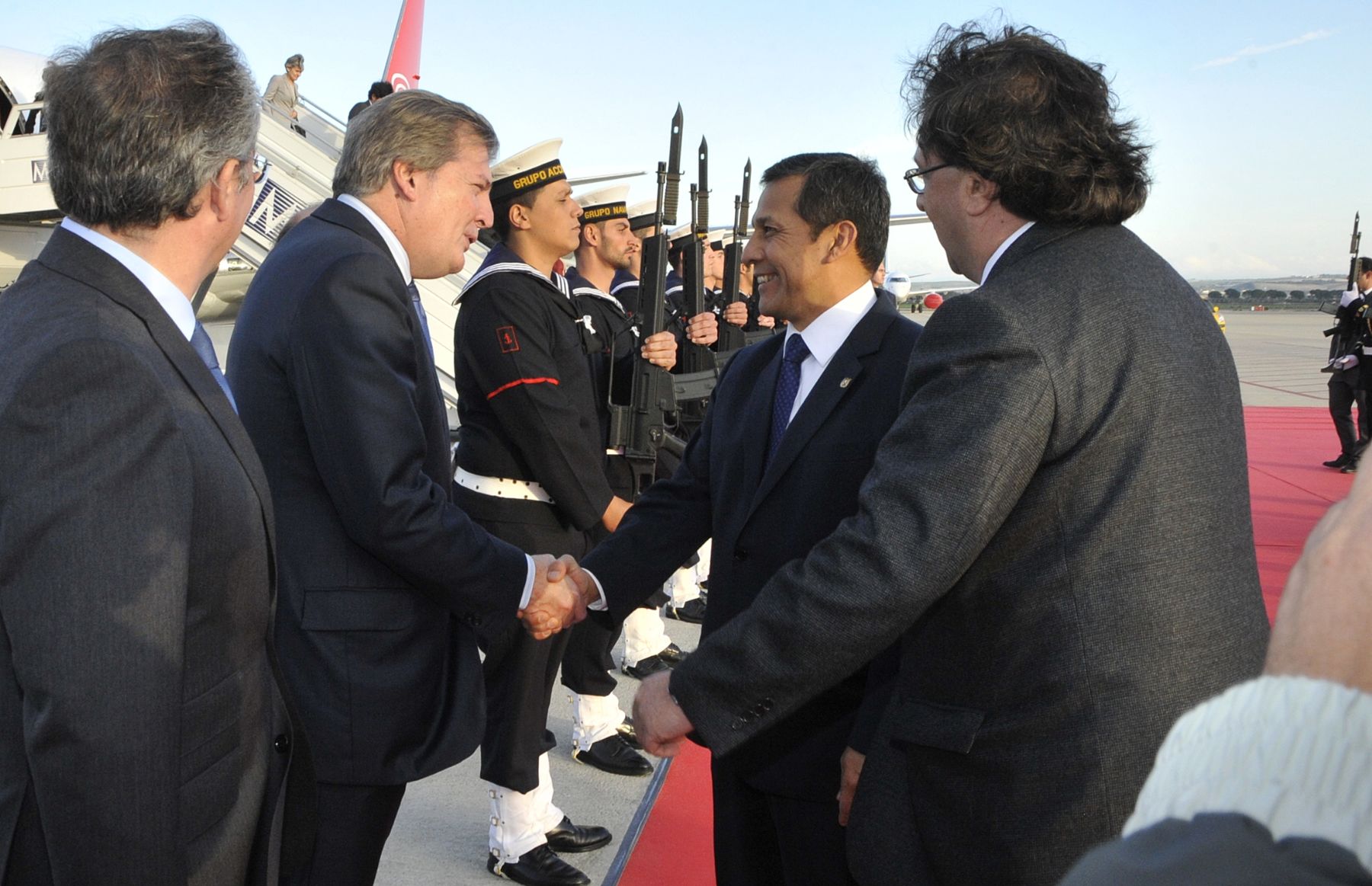 CADIZ,ESPAÑA-NOVIEMBRE 16.  El Presidente Ollanta Humala  Tasso arribó a Cádiz (España) y participó en la  inauguración de la XXII Cumbre Iberoamericana.
Foto:Andina/Prensa Presidencia
