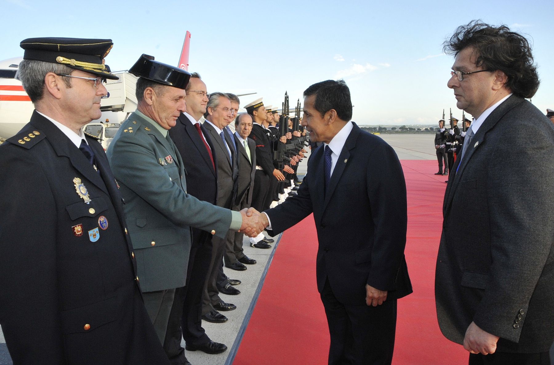 CADIZ,ESPAÑA-NOVIEMBRE 16.  El Presidente Ollanta Humala  Tasso arribó a Cádiz (España) y participó en la  inauguración de la XXII Cumbre Iberoamericana.
Foto:Andina/Prensa Presidencia