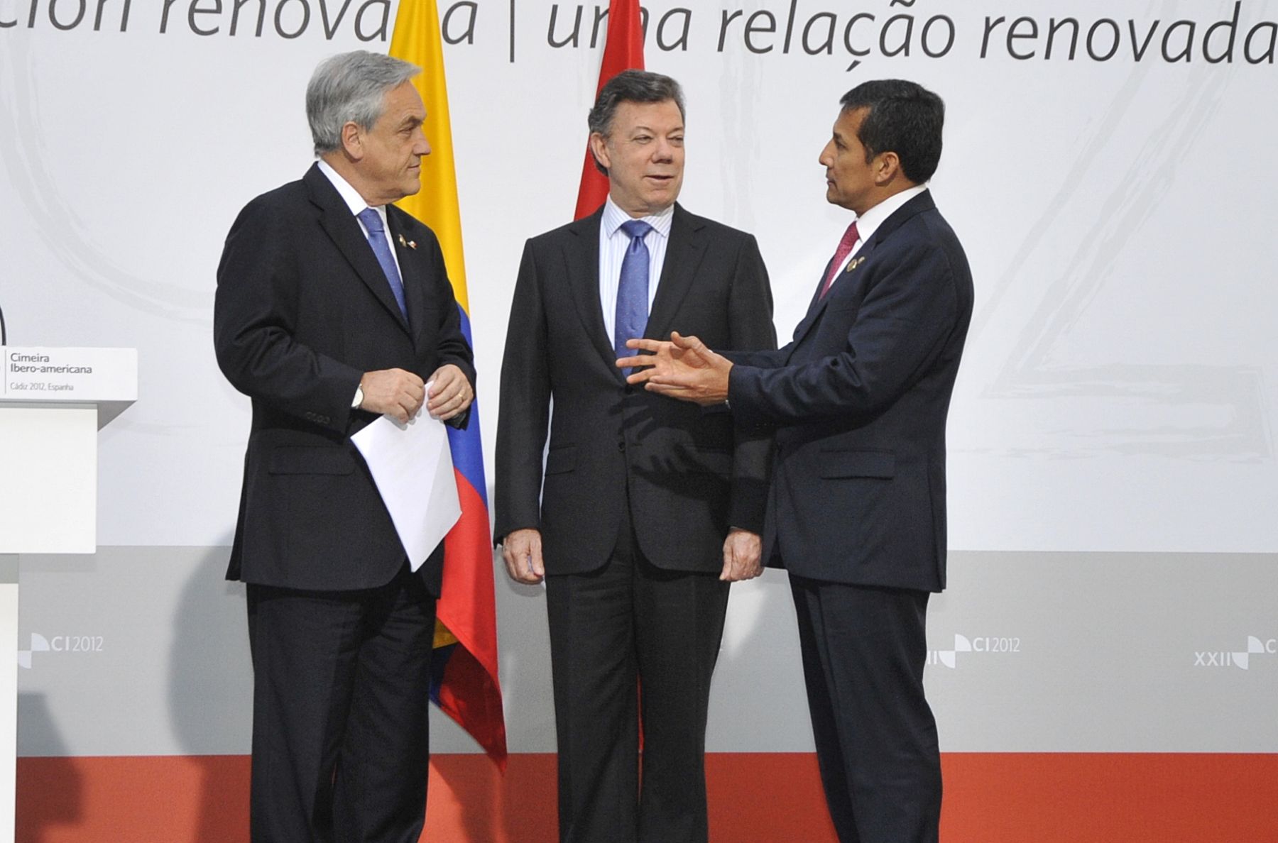 CADIZ,ESPAÑA-NOVIEMBRE 17. .En el marco de la XXII Cumbre Iberoamericana, el Presidente de la República, Ollanta Humala Tasso, participó en la V Cumbre de la Alianza del Pacífico.Foto: ANDINA/Prensa Presidencia
