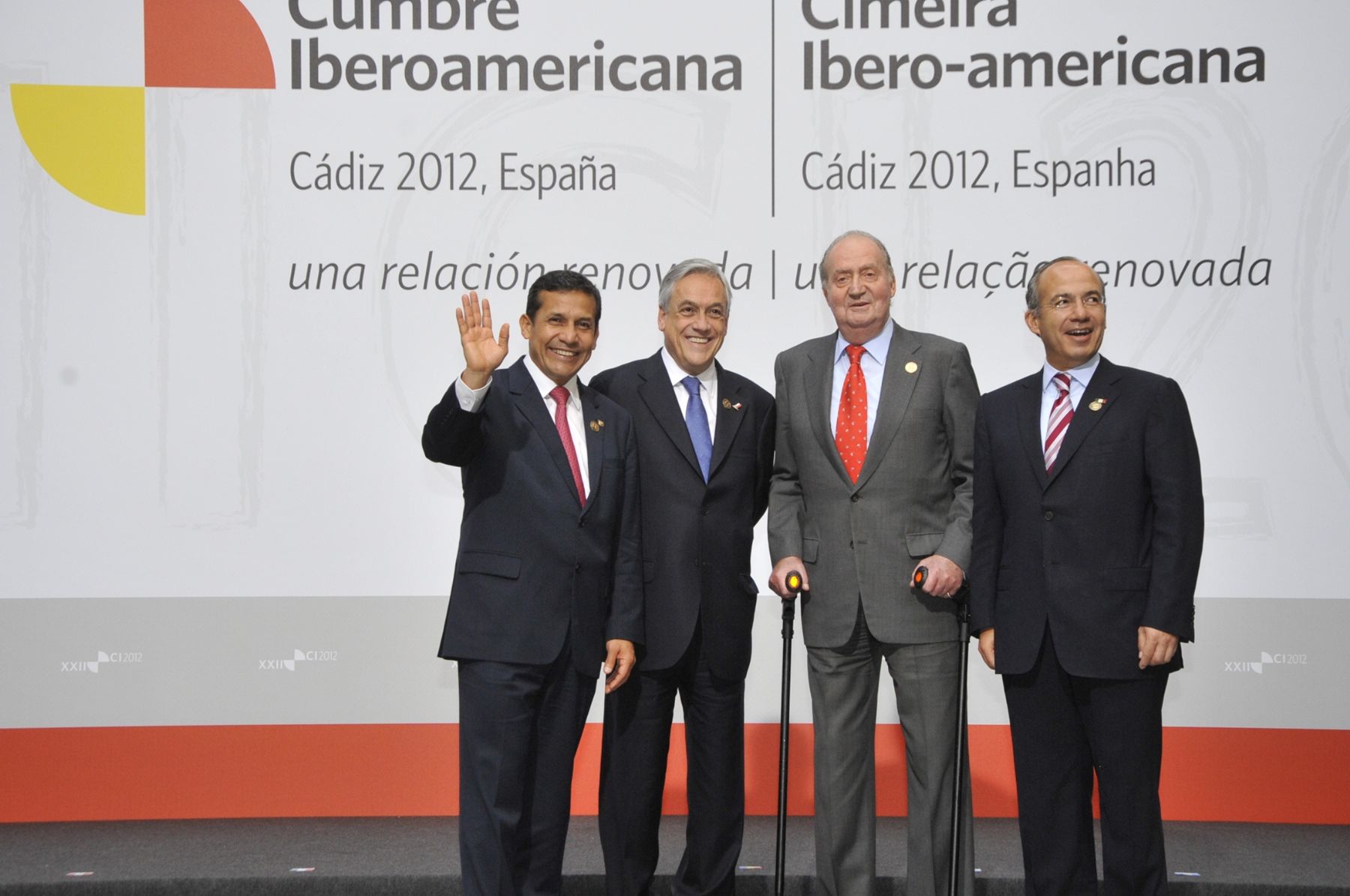 CADIZ,ESPAÑA-NOVIEMBRE 17. Presidente de la Republica Ollanta Humala Tasso: formó parte de la fotografía oficial de la XXII Cumbre Iberoamericana en Cádiz (España).
Foto: ANDINA/Prensa Presidencia