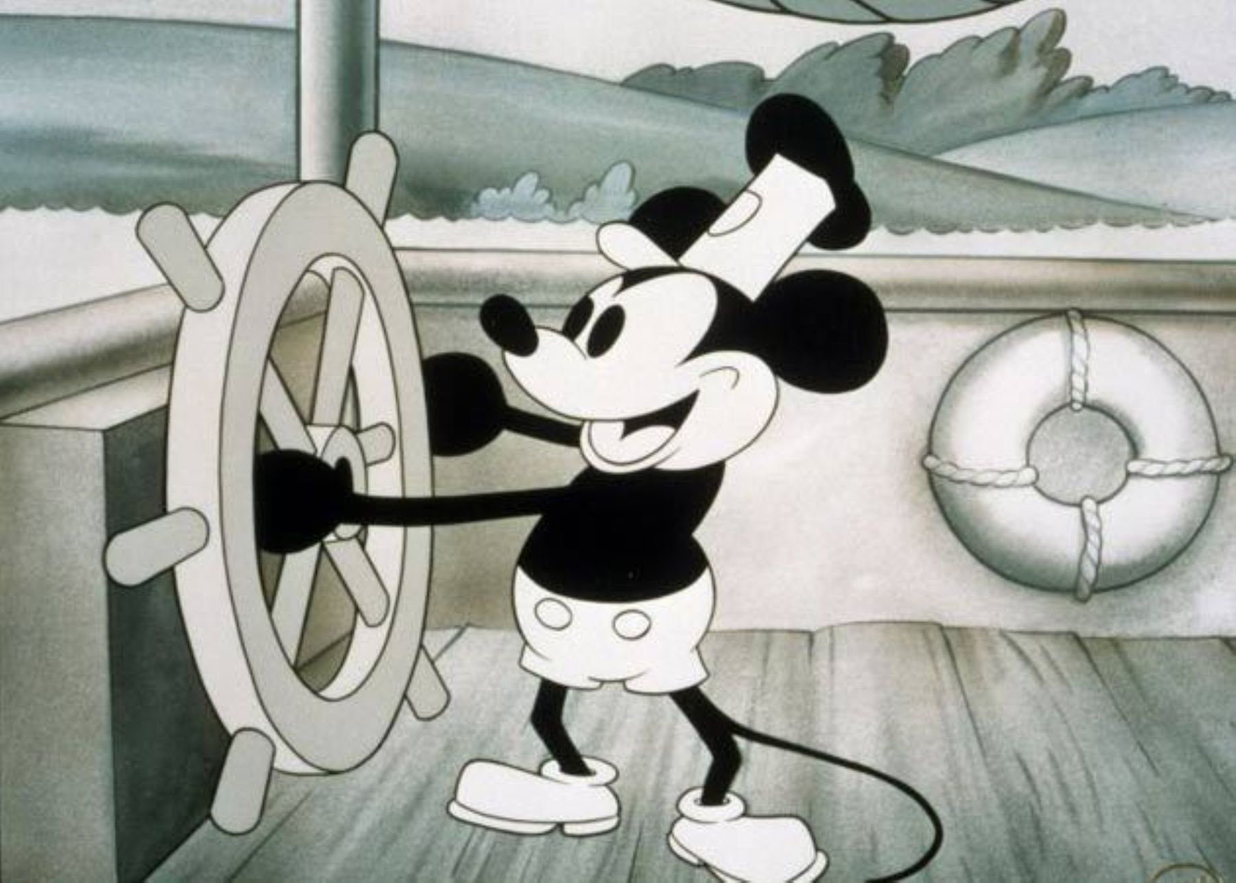 Steamboat Willie, el primer cortometraje de Mickey Mouse. Foto: Intenret/Medios.